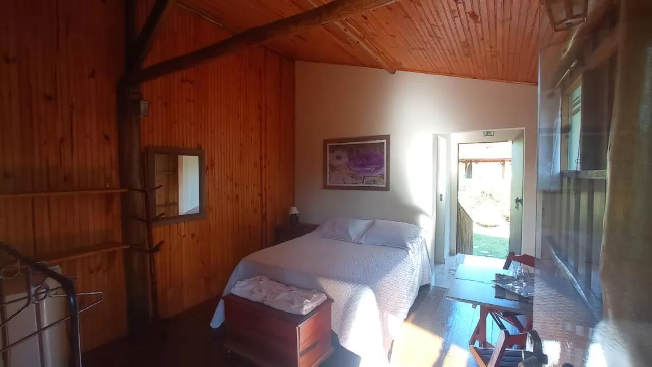 Bed in Pousada São Miguel