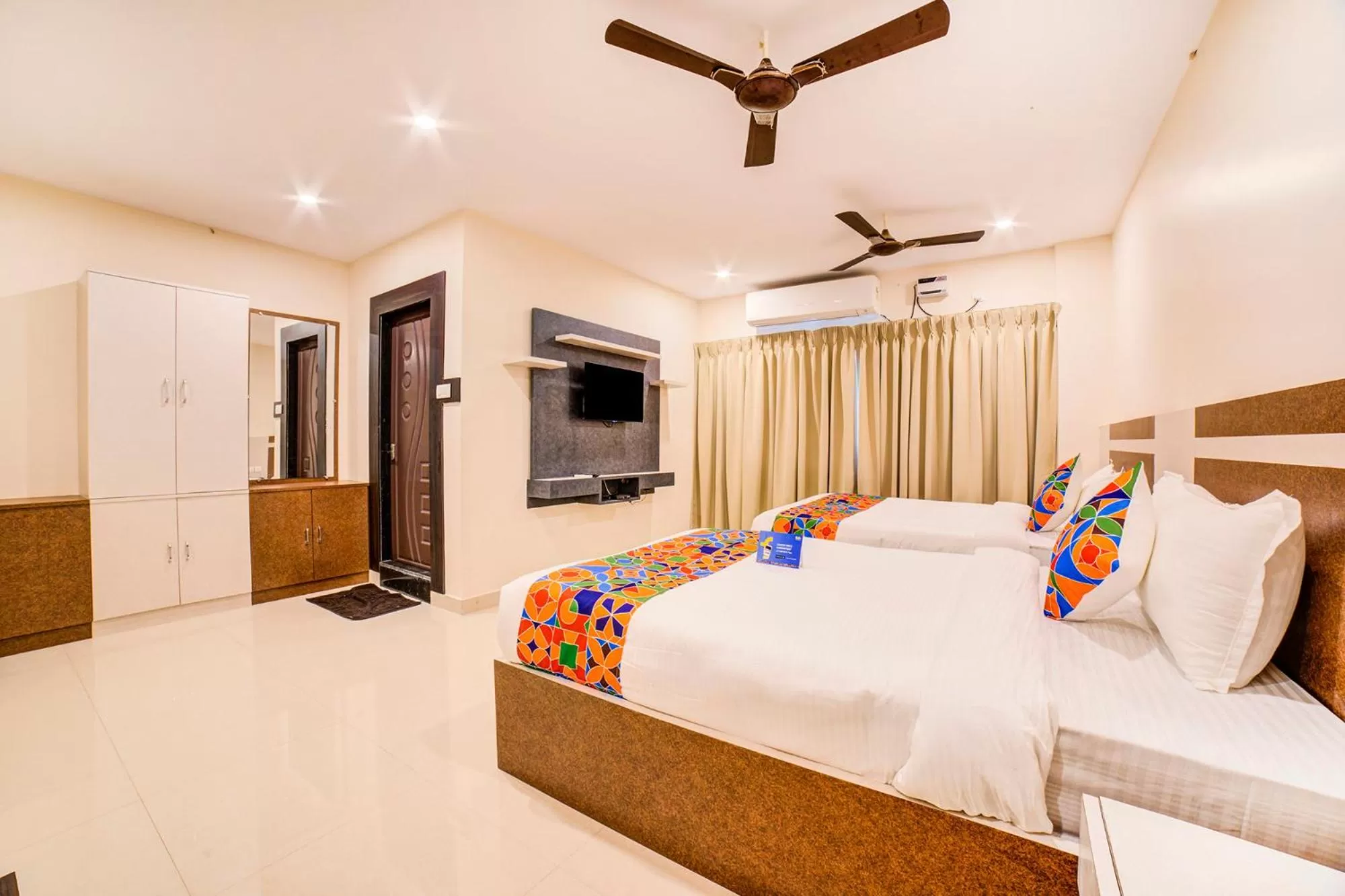 Bedroom in FabHotel Spark Inn Dwarakanagar