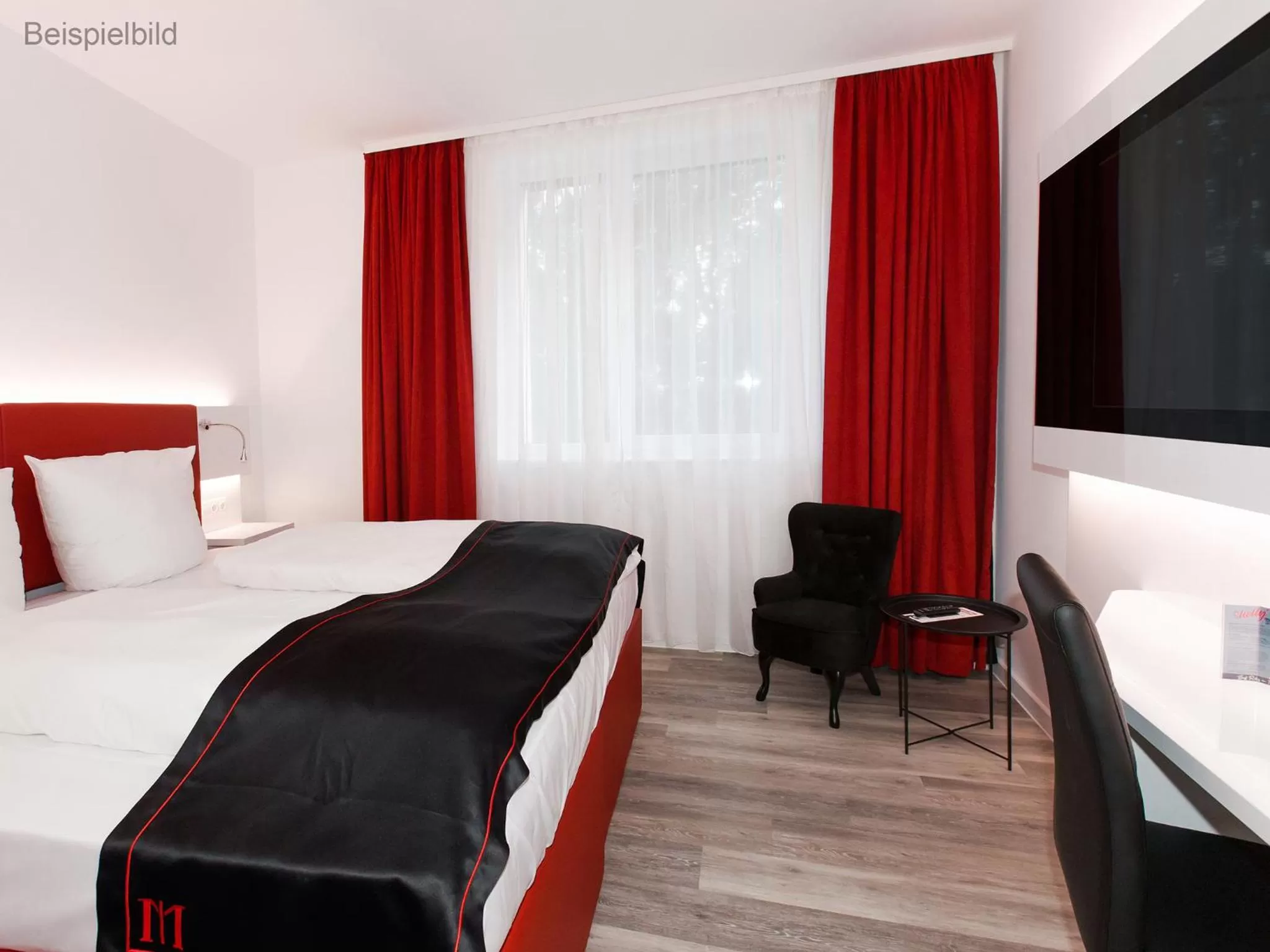 Photo of the whole room, Bed in DORMERO Hotel Darmstadt