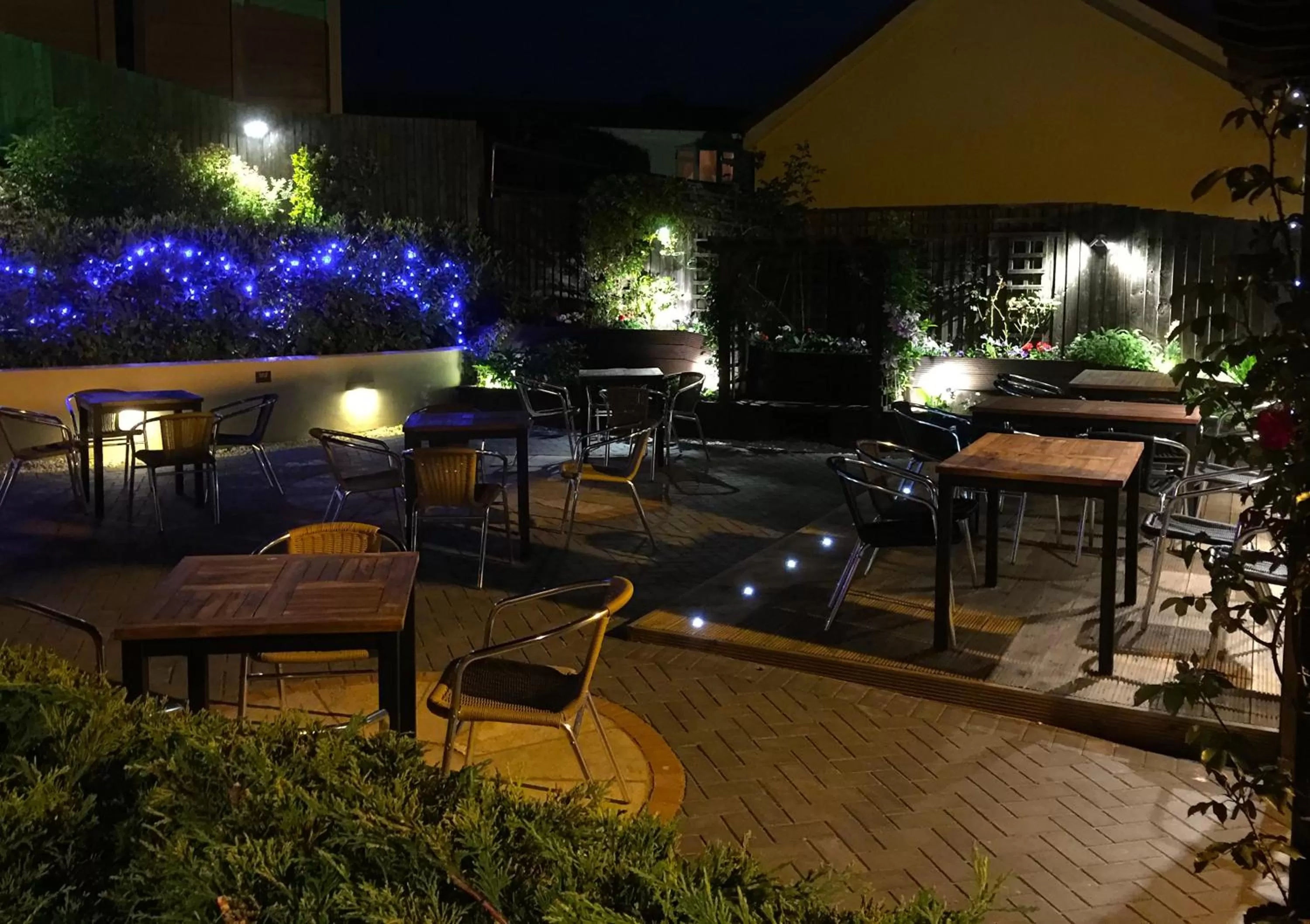Patio in The Walnut Tree Inn