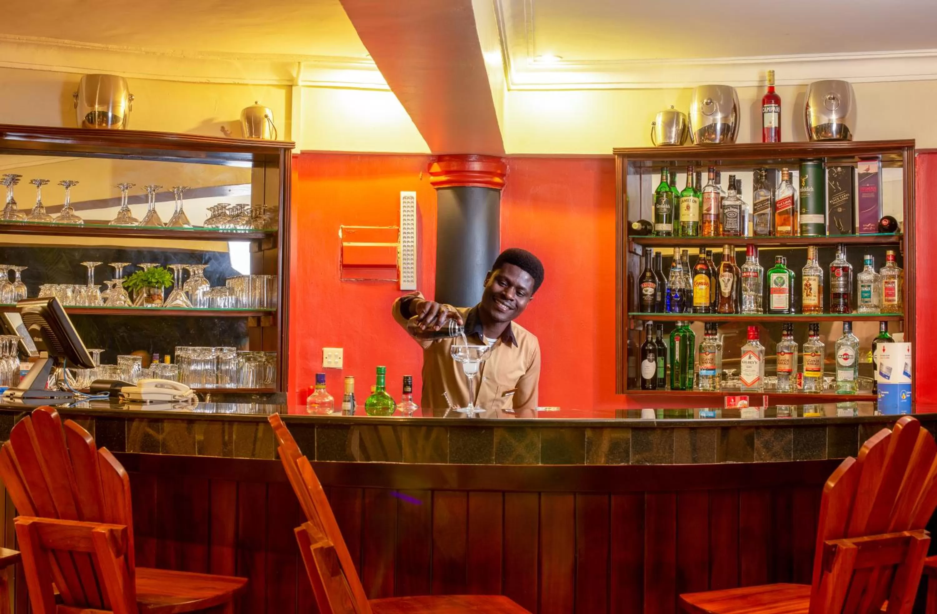 Lounge or bar in Nyaika Hotel