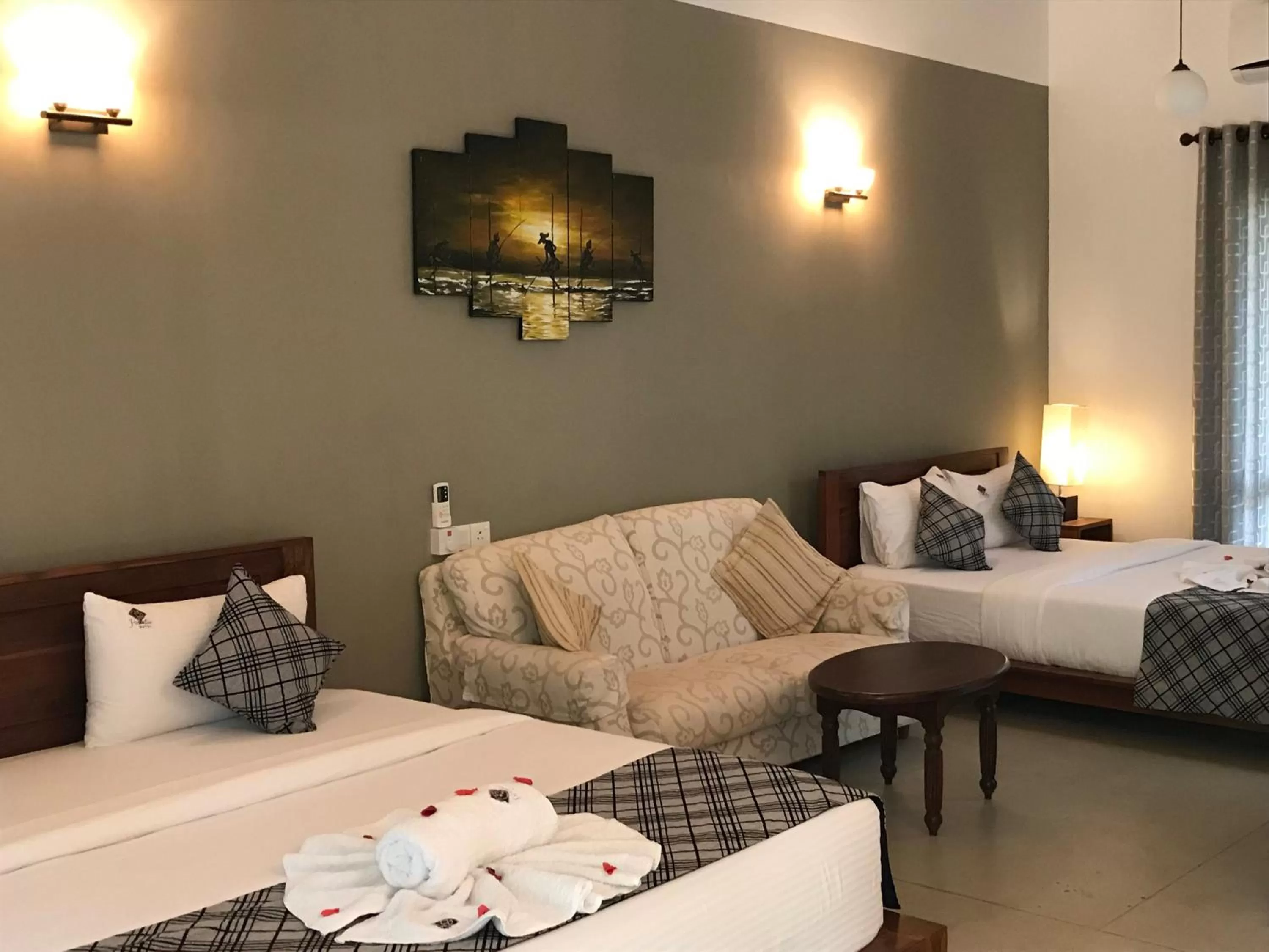 Bed in Hotel Heladiv