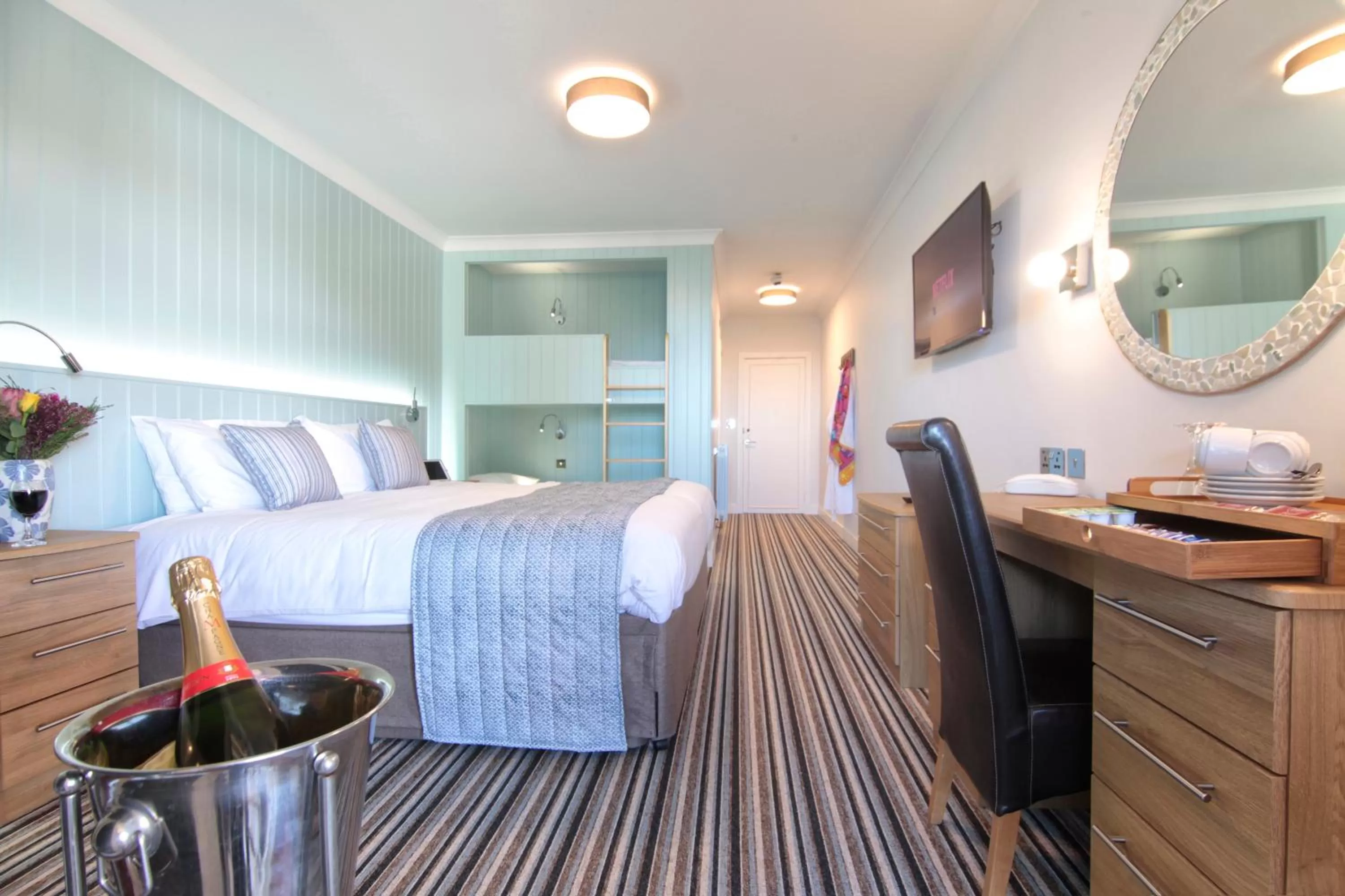 Photo of the whole room, Bed in Luccombe Hall Hotel