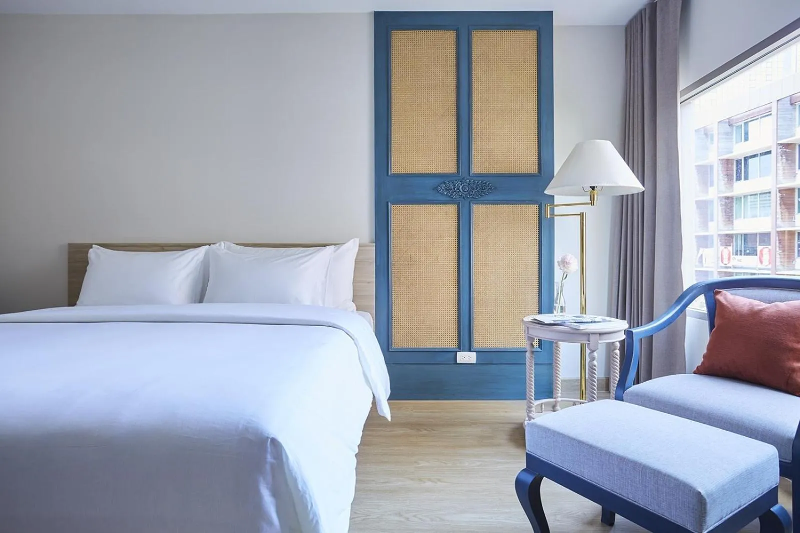 Bed in 56 Surawong Hotel Bangkok