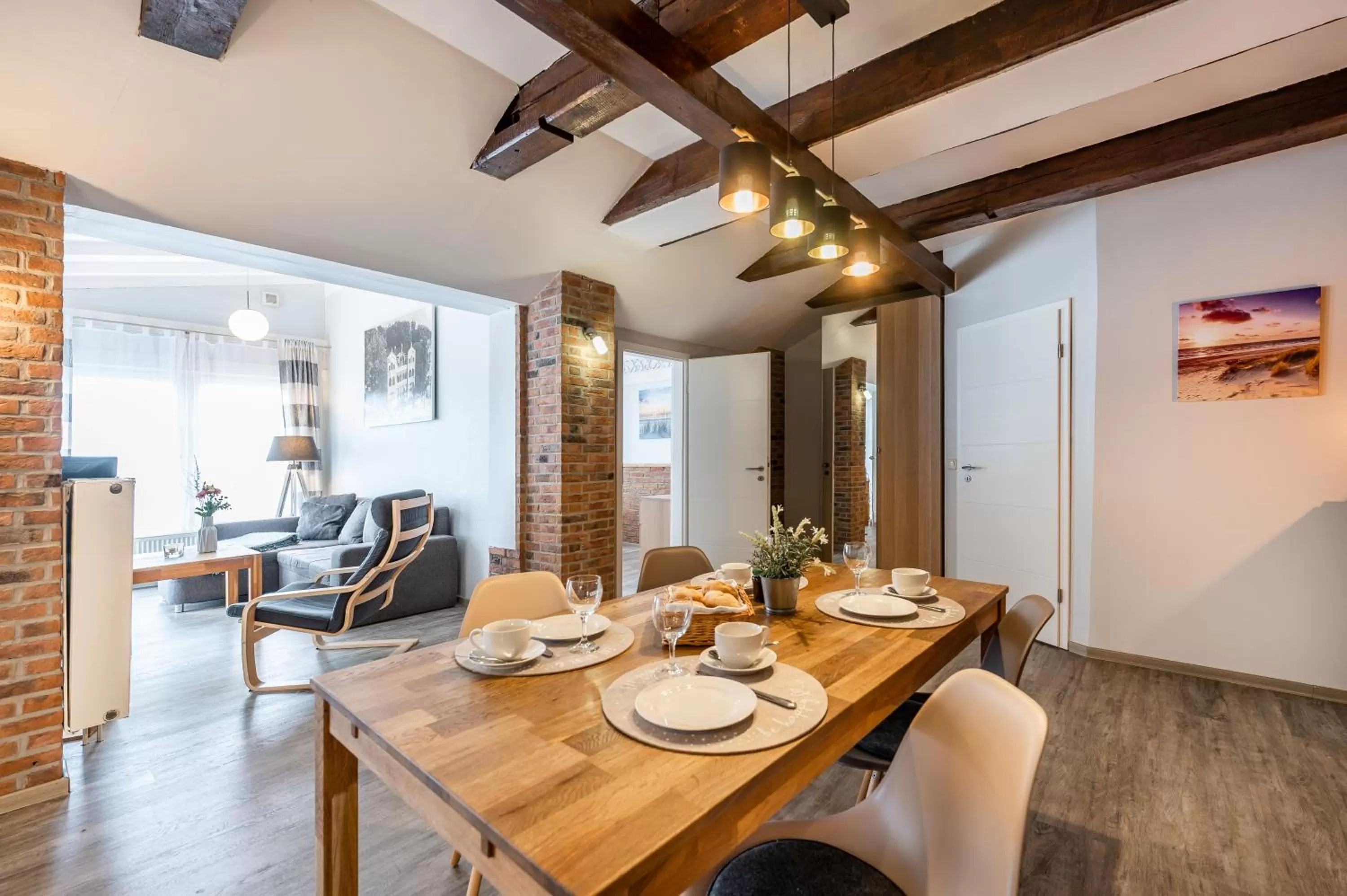 Dining Area in Haus Ferienglück Sauna im Haus