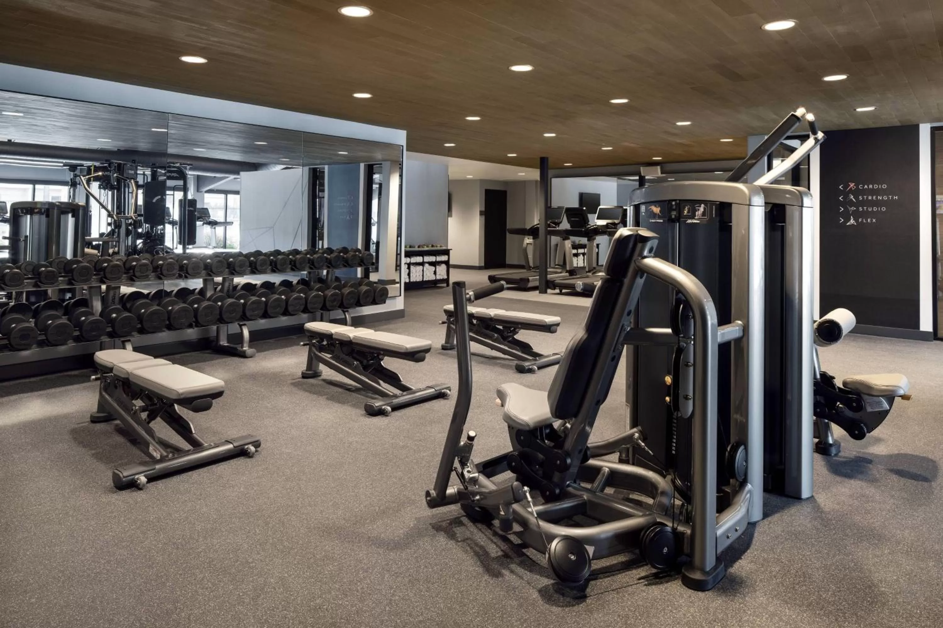 Fitness centre/facilities in Santa Clara Marriott