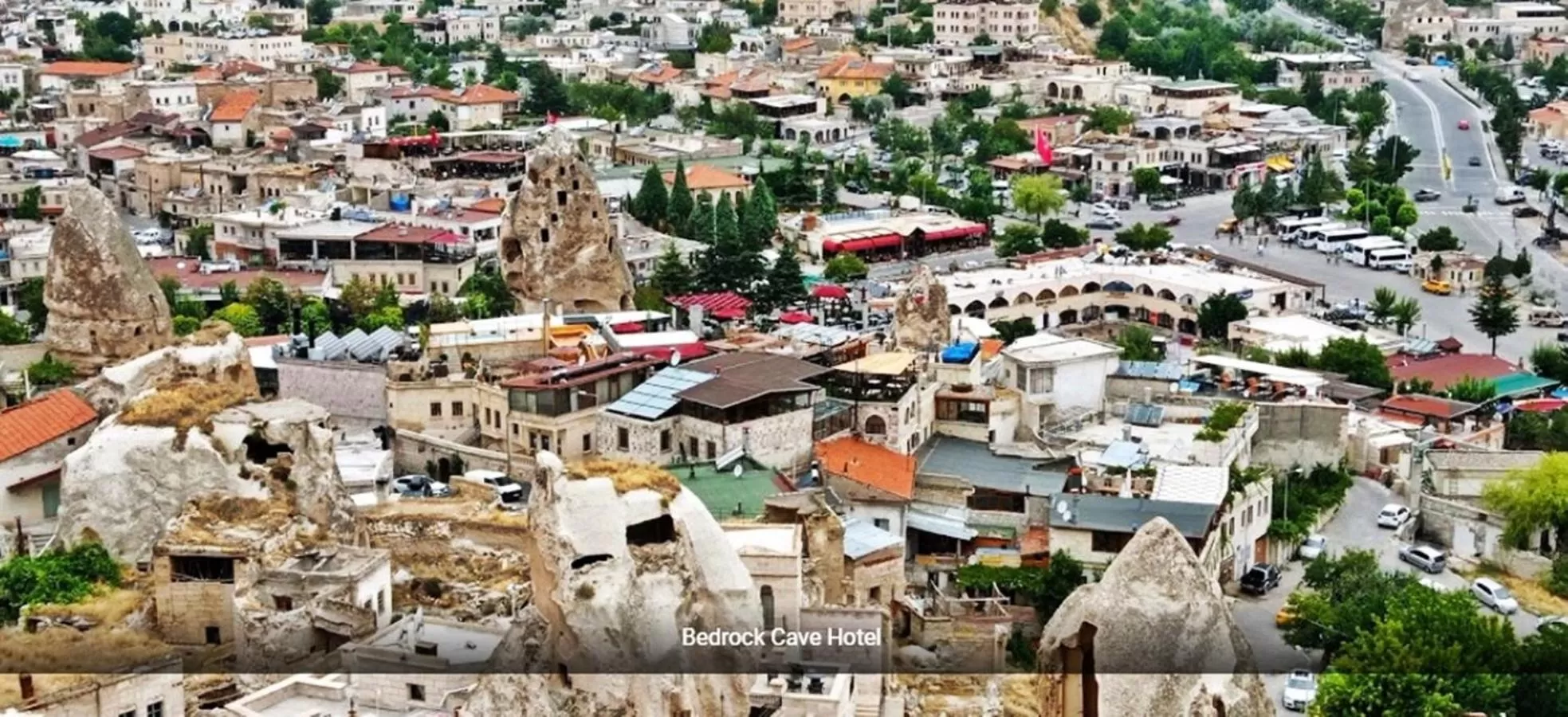 Patio in Bedrock Cave Hotel