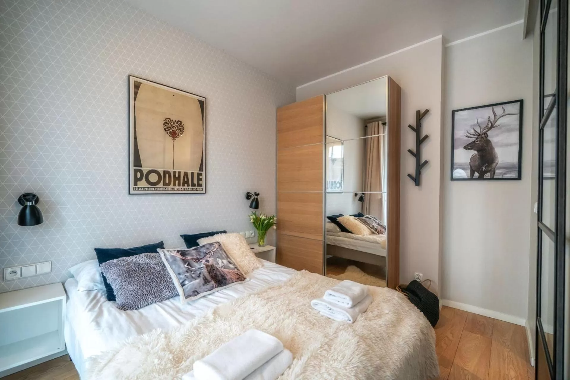 Bed in Aparthotel Giewont