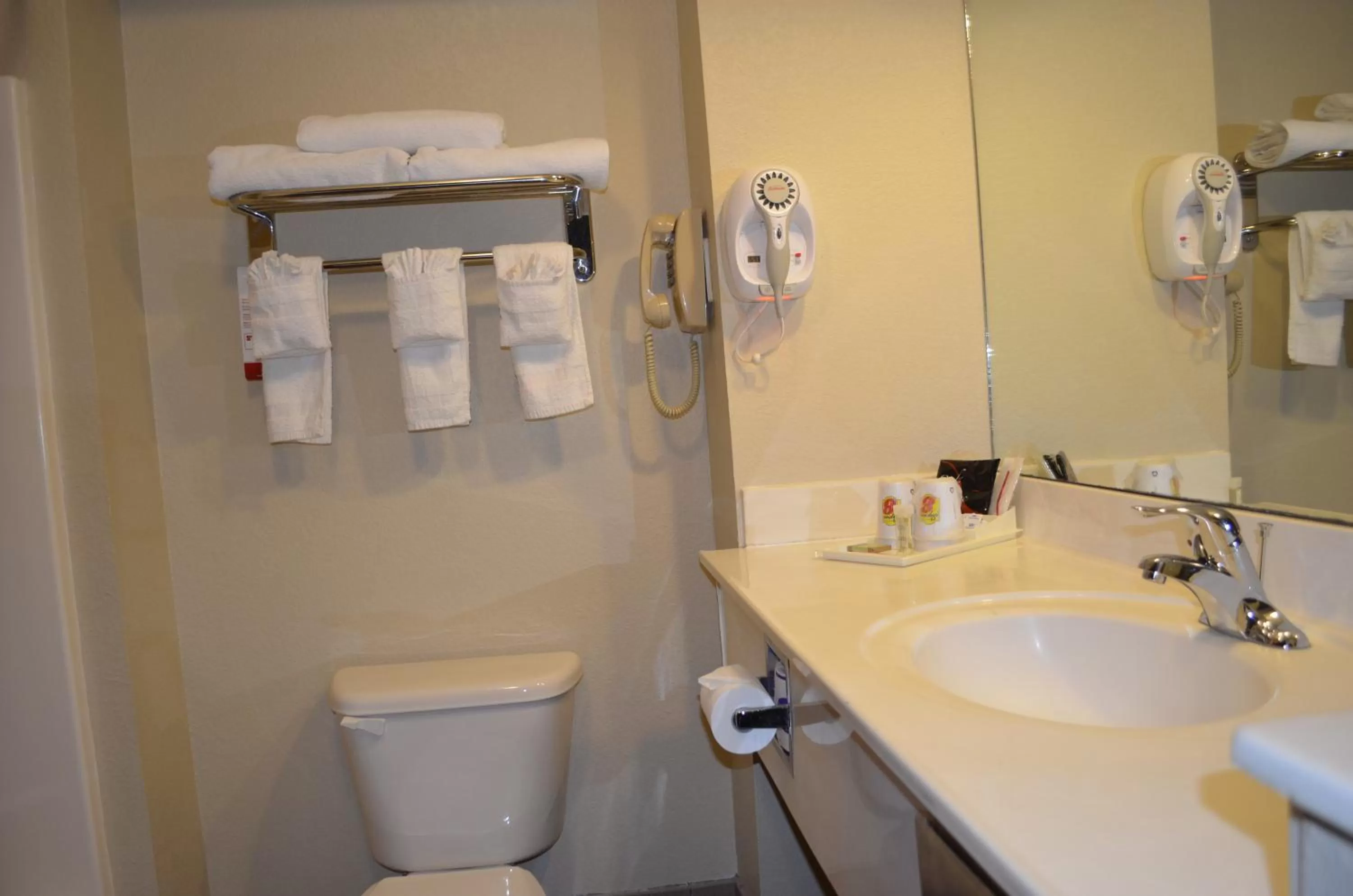 Bathroom in Super 8 by Wyndham Irving/DFW Apt/North