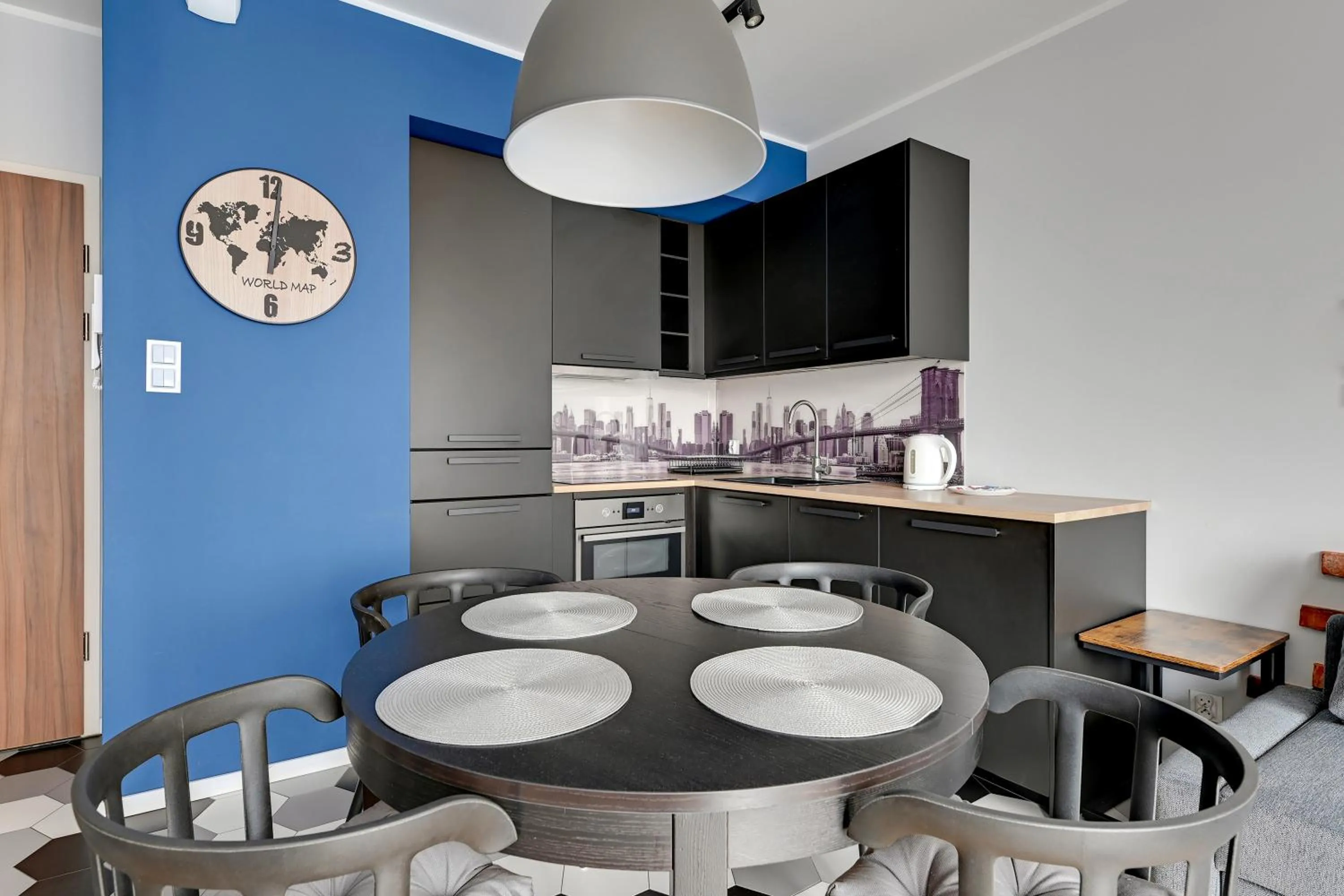 kitchen in GRANO APARTMENTS Gdańsk Motława SPA & Wellness