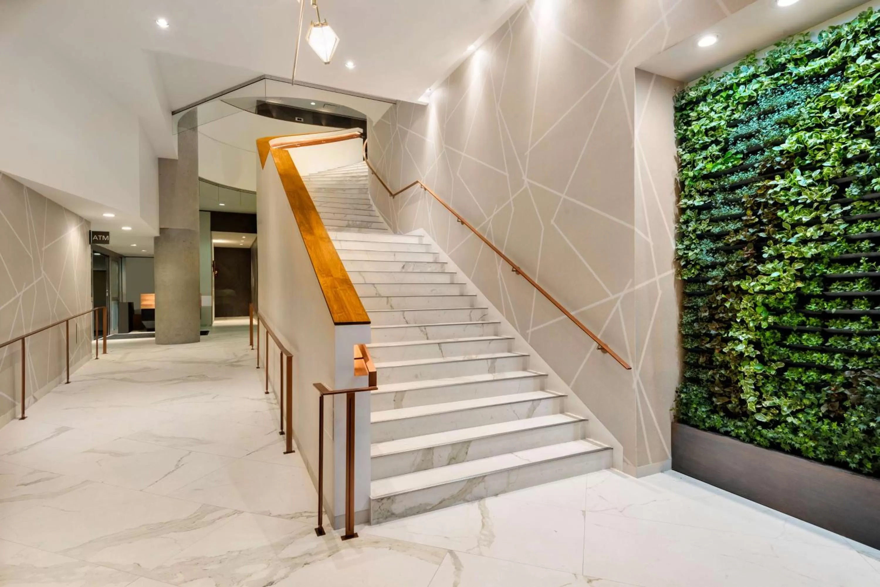 Lobby or reception in Hilton Vancouver Downtown, BC, Canada