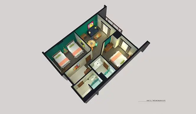 Two Bedroom Suite with balcony in The Kartrite Resort and Indoor Waterpark Two Bedroom Suite with balcony in The Kartrite Resort and Indoor Waterpark