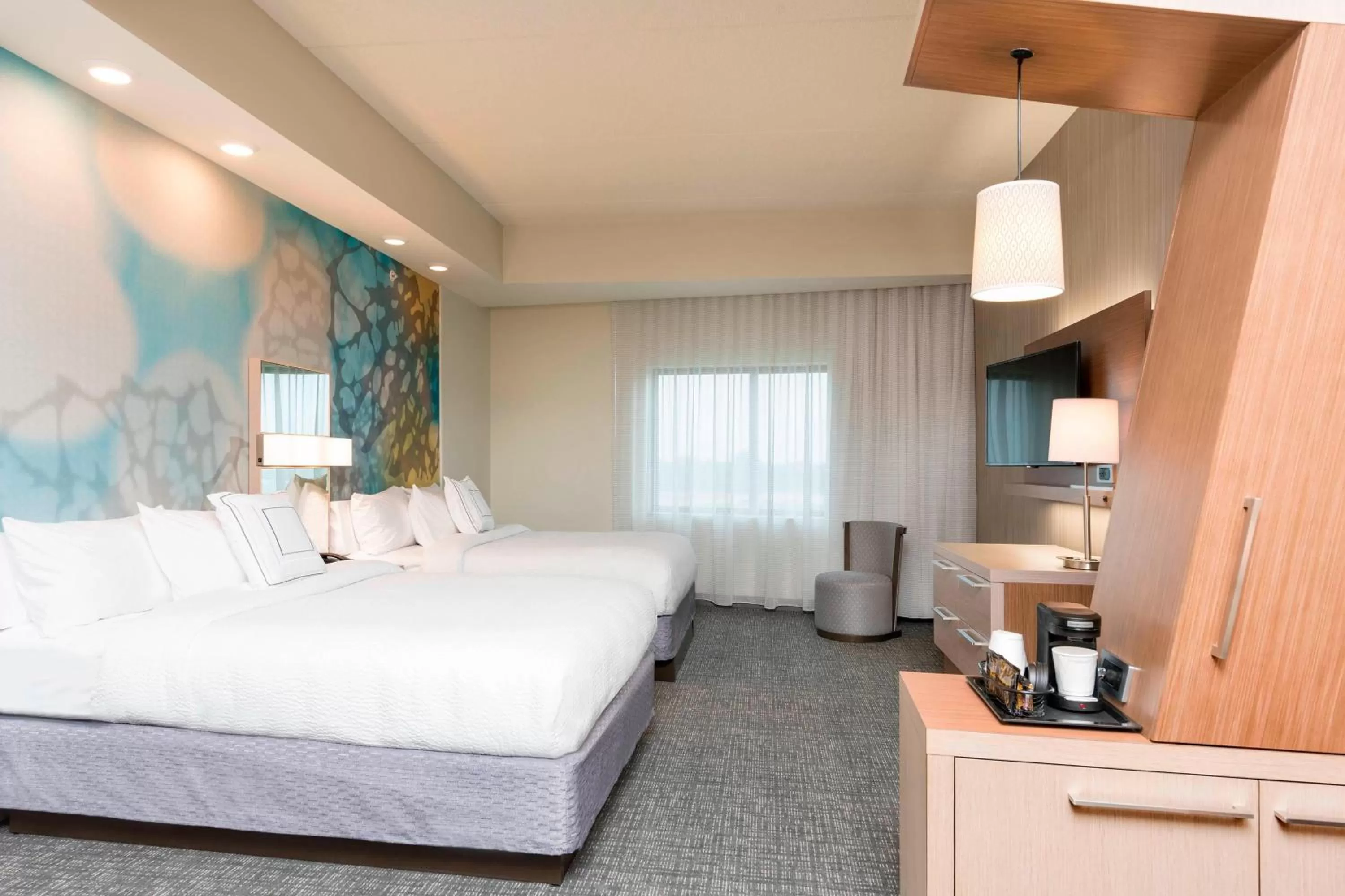 Photo of the whole room, Bed in Courtyard by Marriott Mt. Pleasant at Central Michigan University