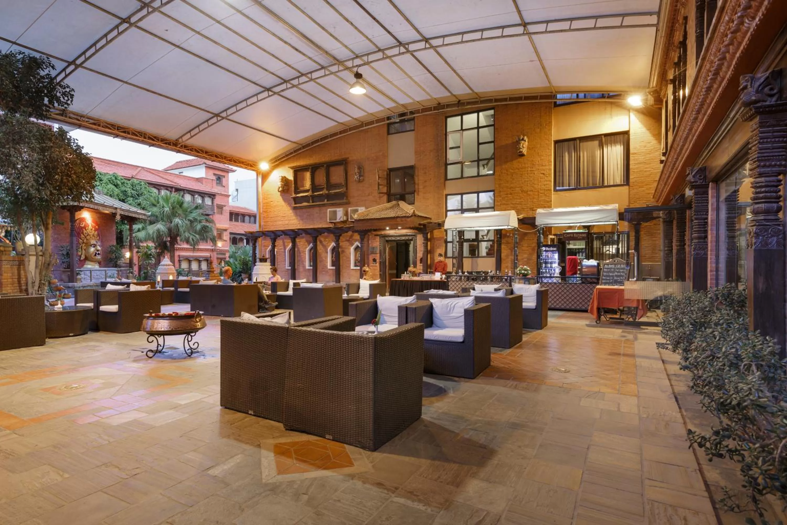 Seating area in Hotel Manaslu