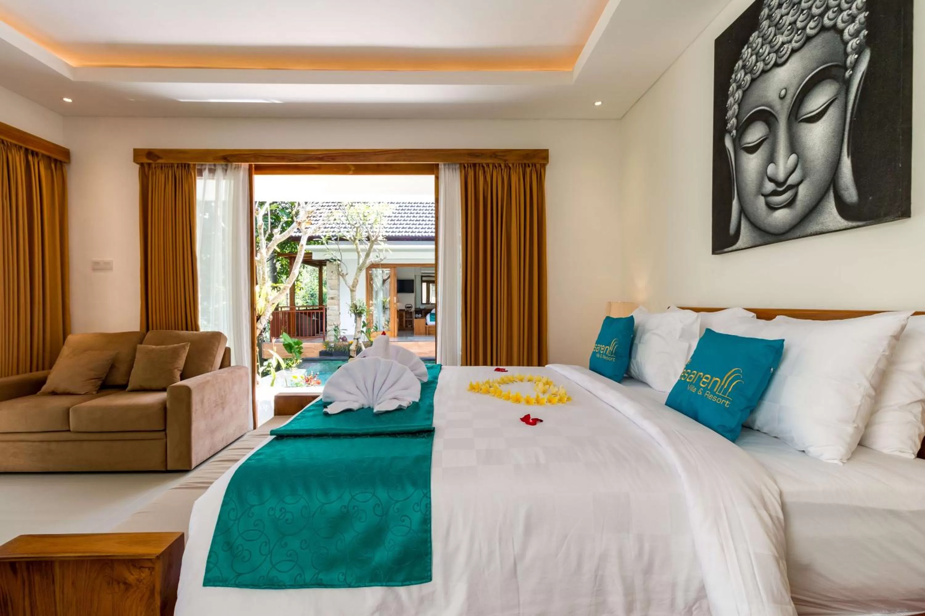 Bed in The Pesaren Ubud