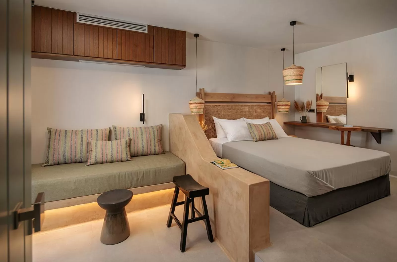 Bed in "Makava Suites" Your Luxe Urban Sanctuary