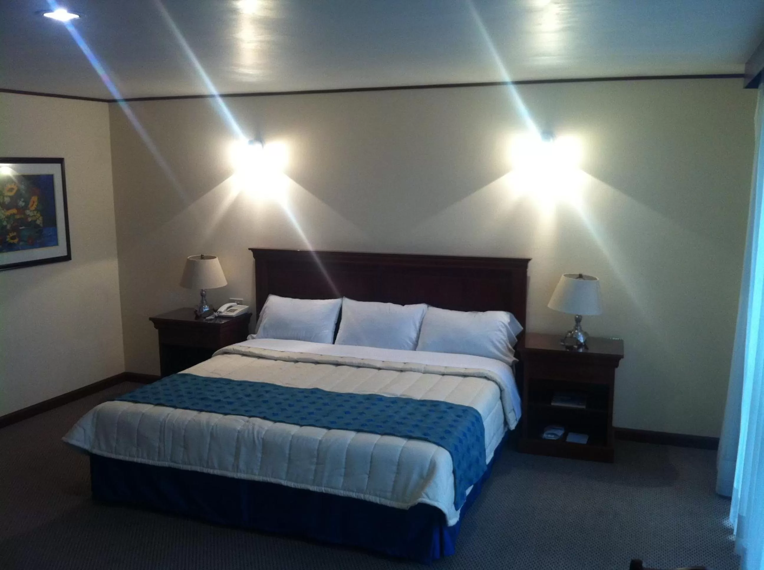 Bed in Hotel Tehuacan Plaza