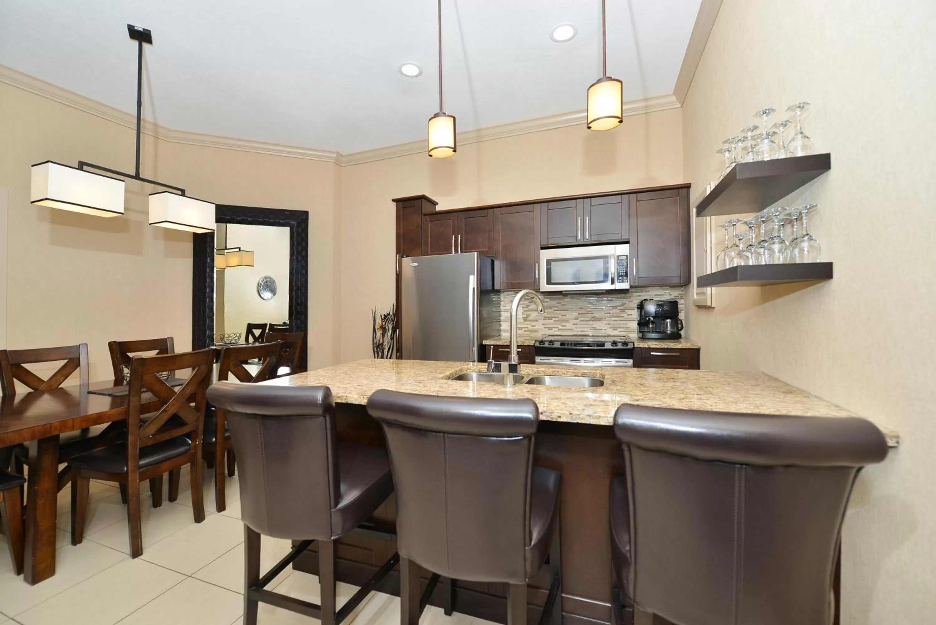 Kitchen or kitchenette in Prestige Vernon Hotel