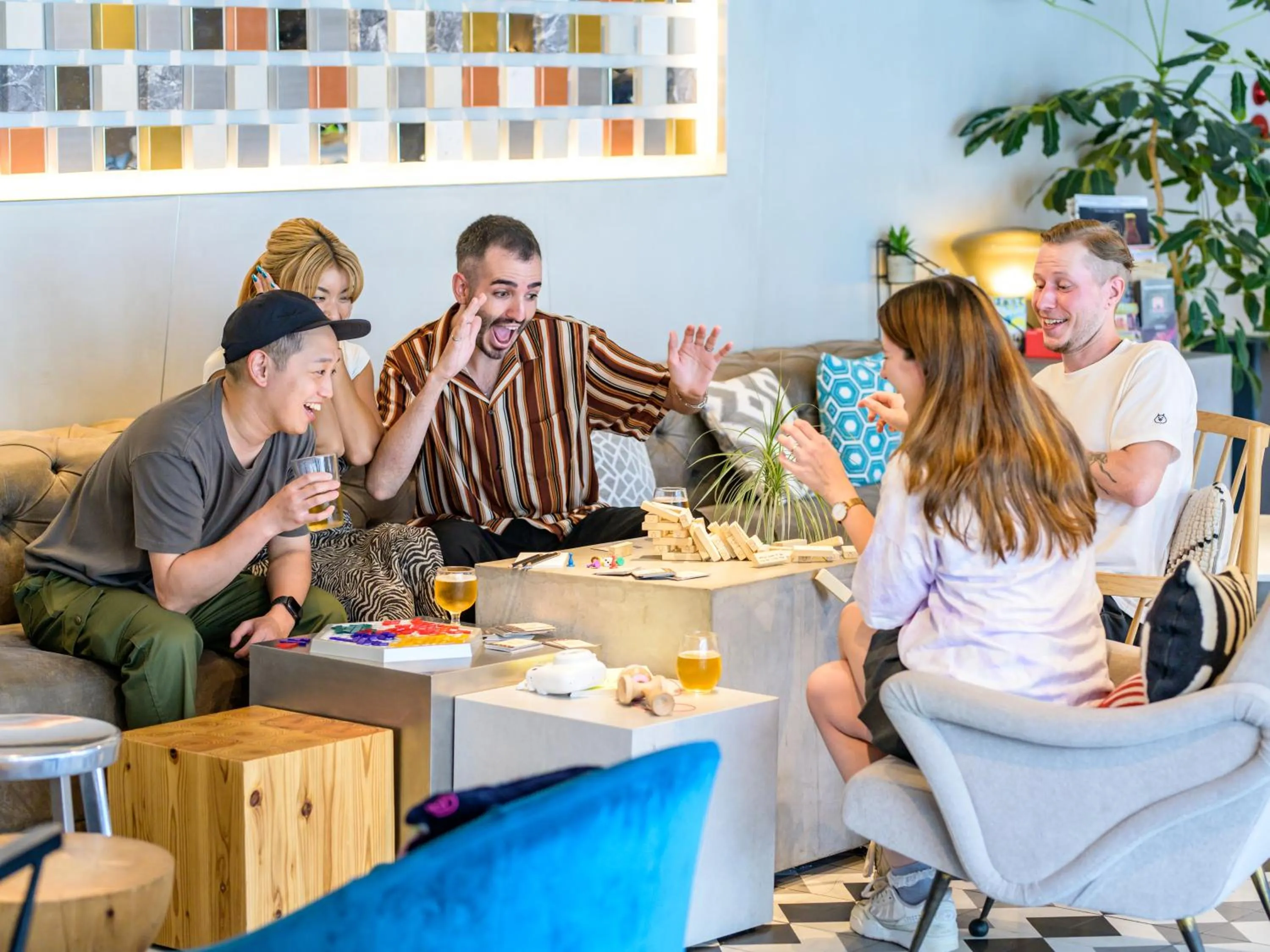 Communal lounge/ TV room in The Millennials Shibuya