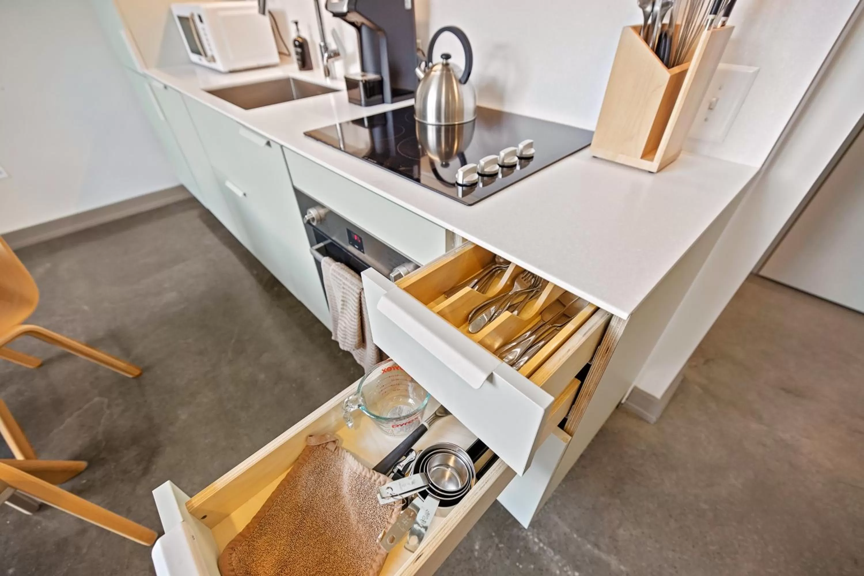 Kitchen or kitchenette in Harthall Hotel