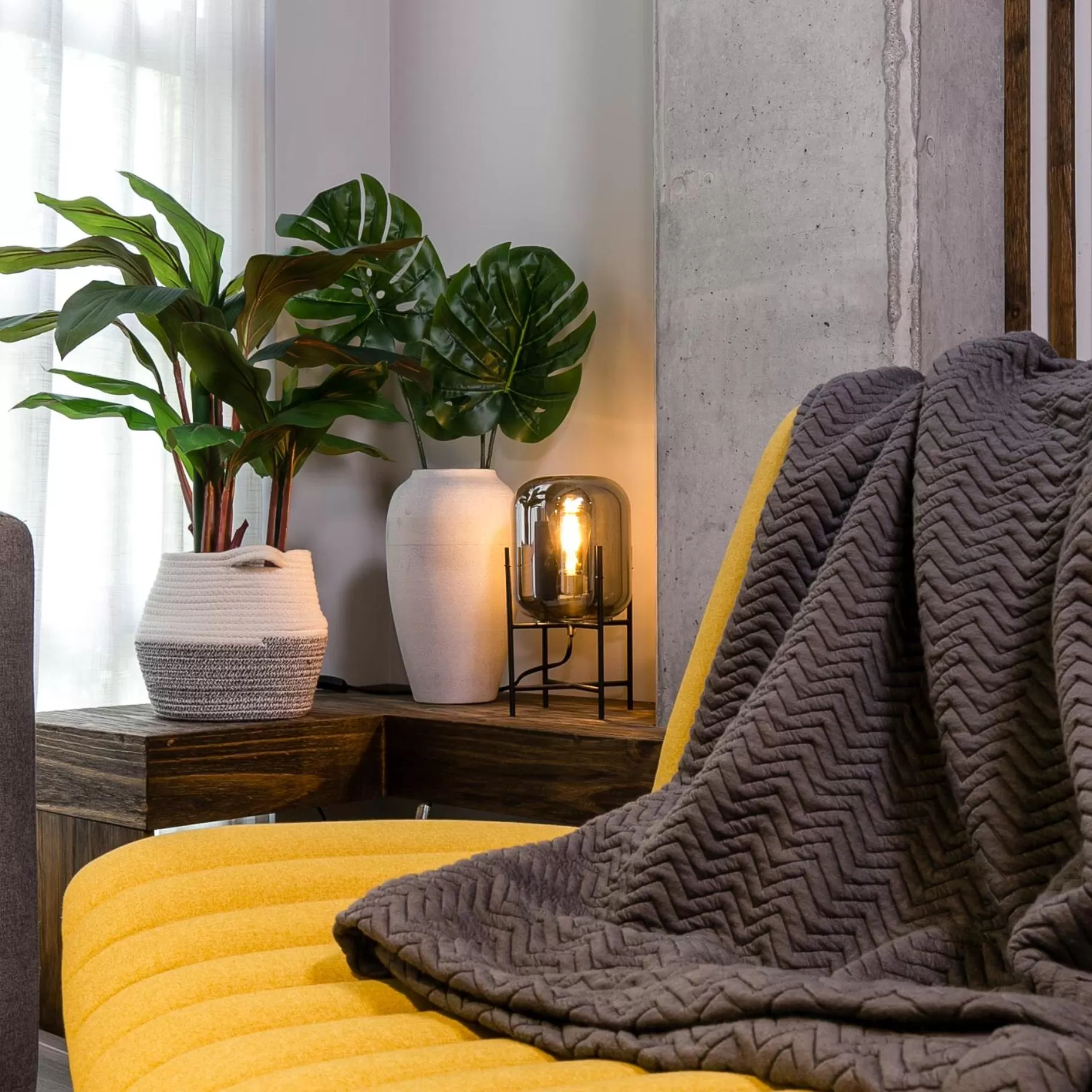 Seating area in Factory Lofts Hotel