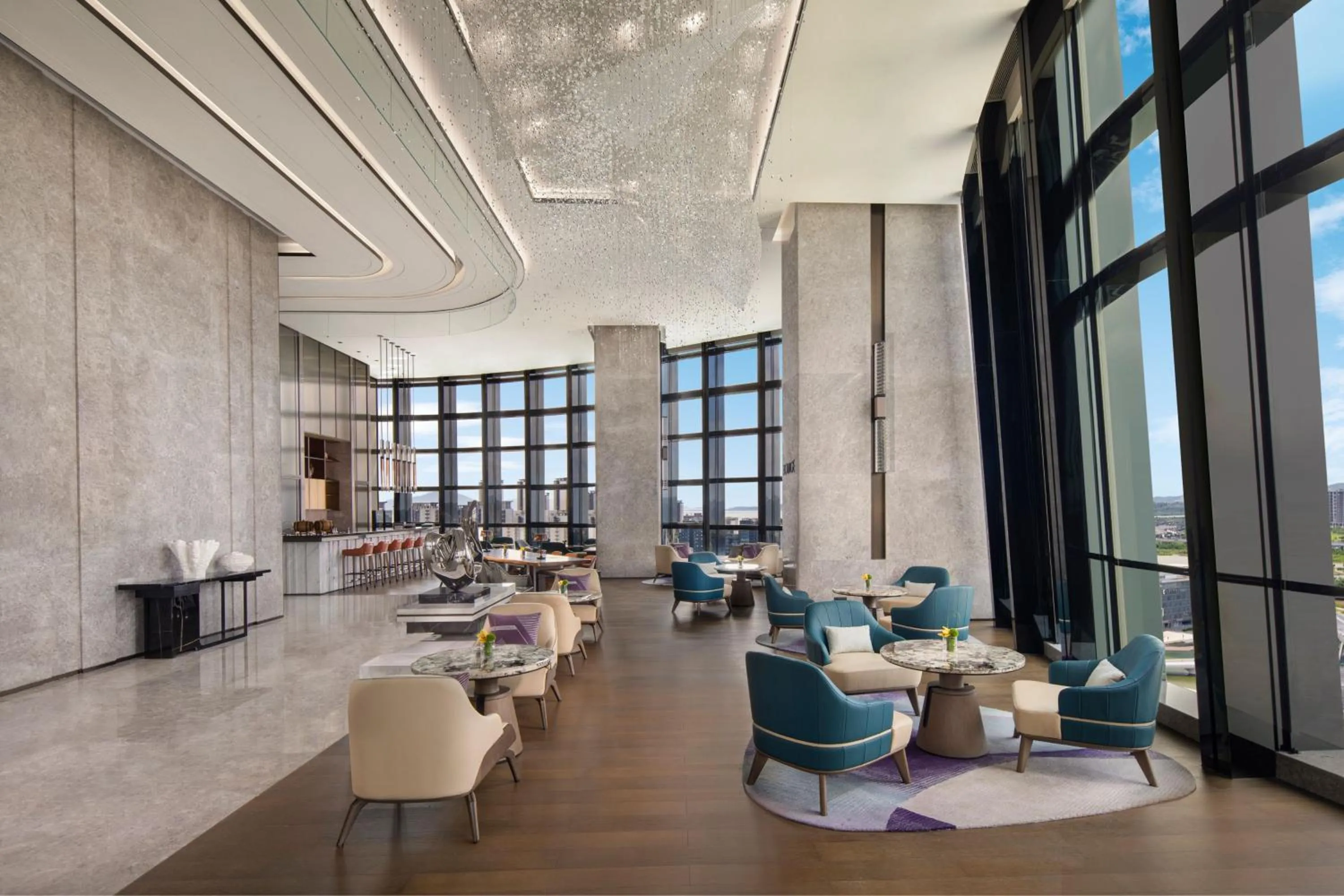 Lounge or bar in Zhuhai Marriott Hotel Jinwan