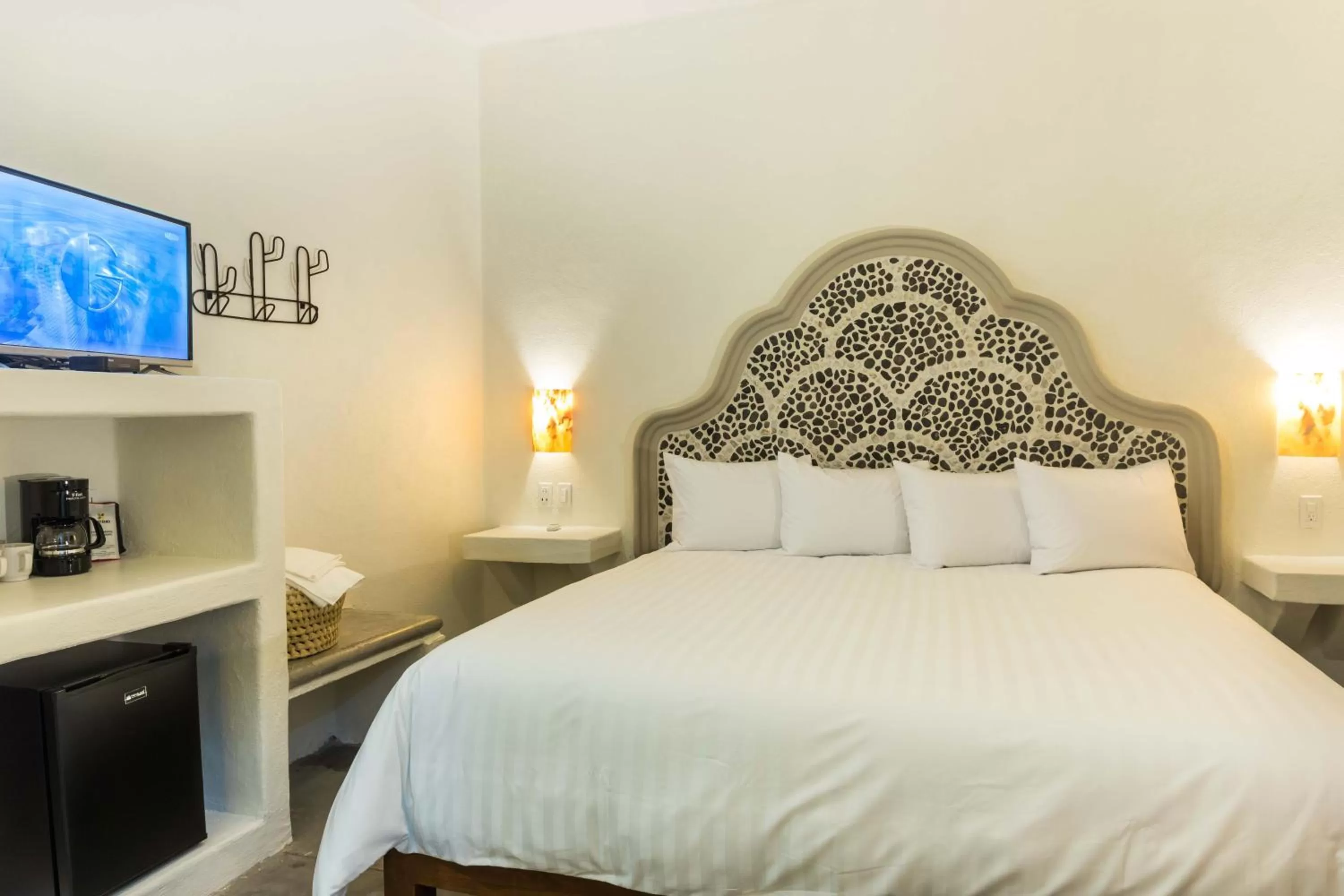 Bed in Paraiso Azul Hotel