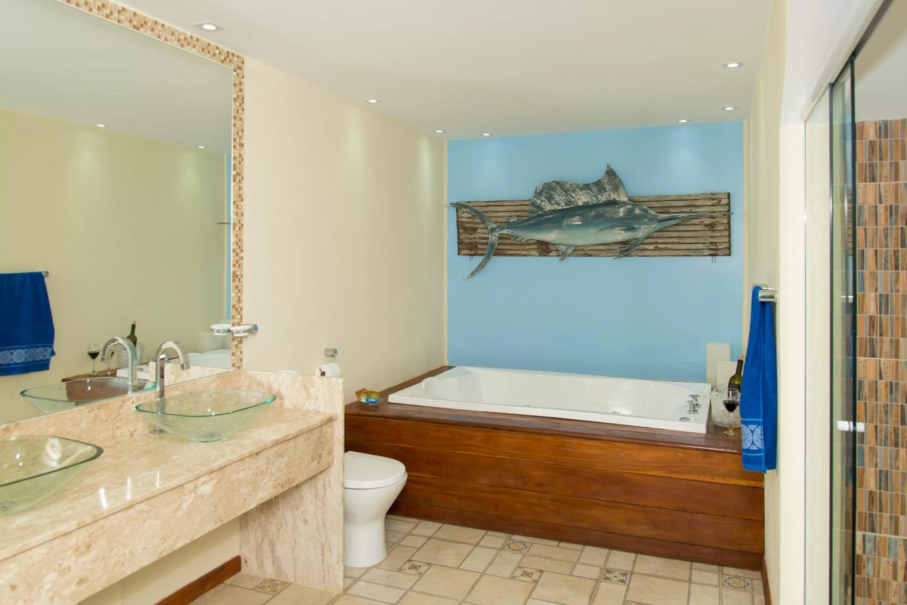 Decorative detail, Bathroom in Pousada La Dolce Vita