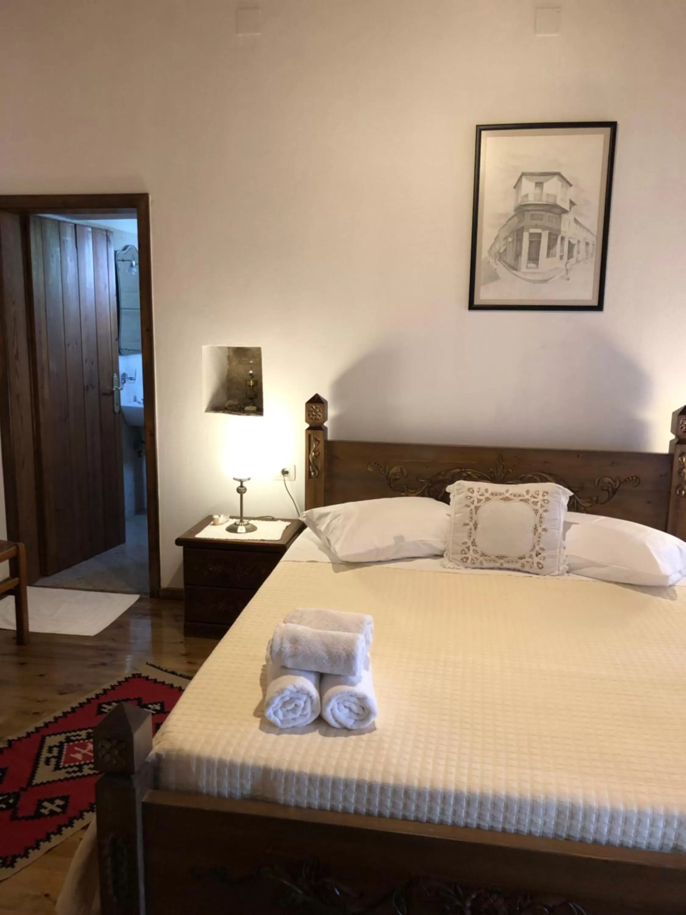 Bed in Hotel Gjirokastra