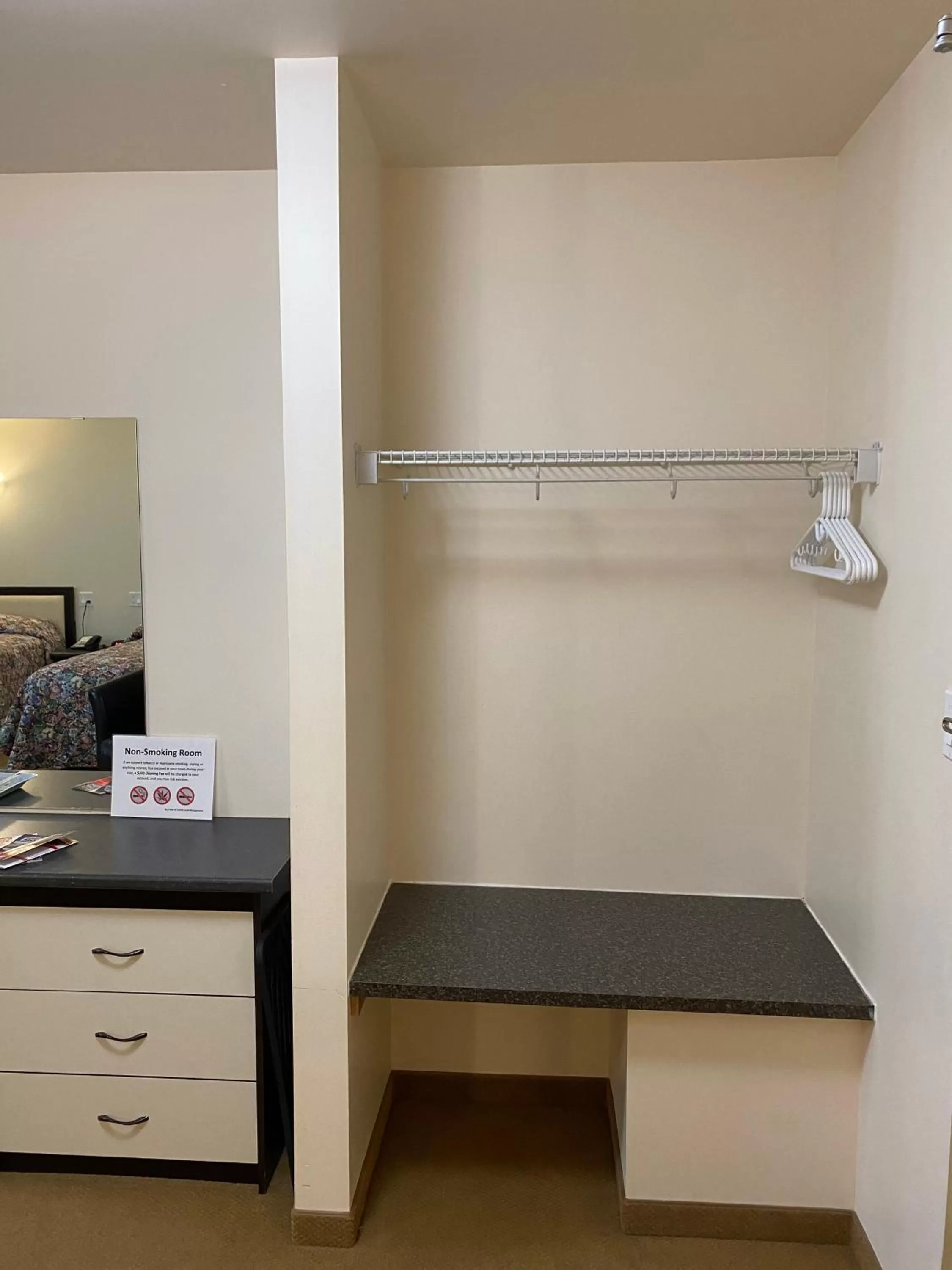 wardrobe in Sleep Suite Motel