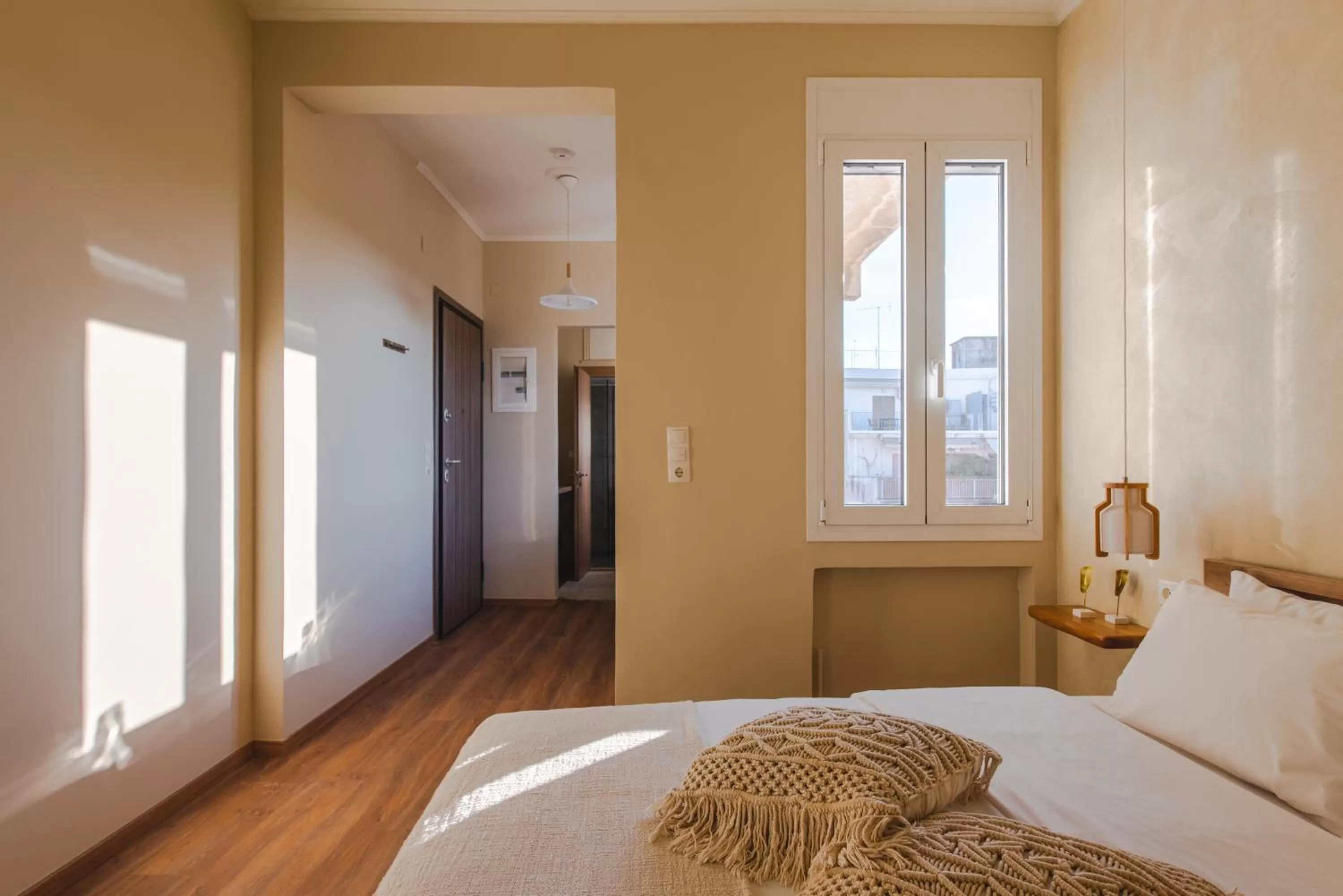 Bed in Living Stone Aparthotel