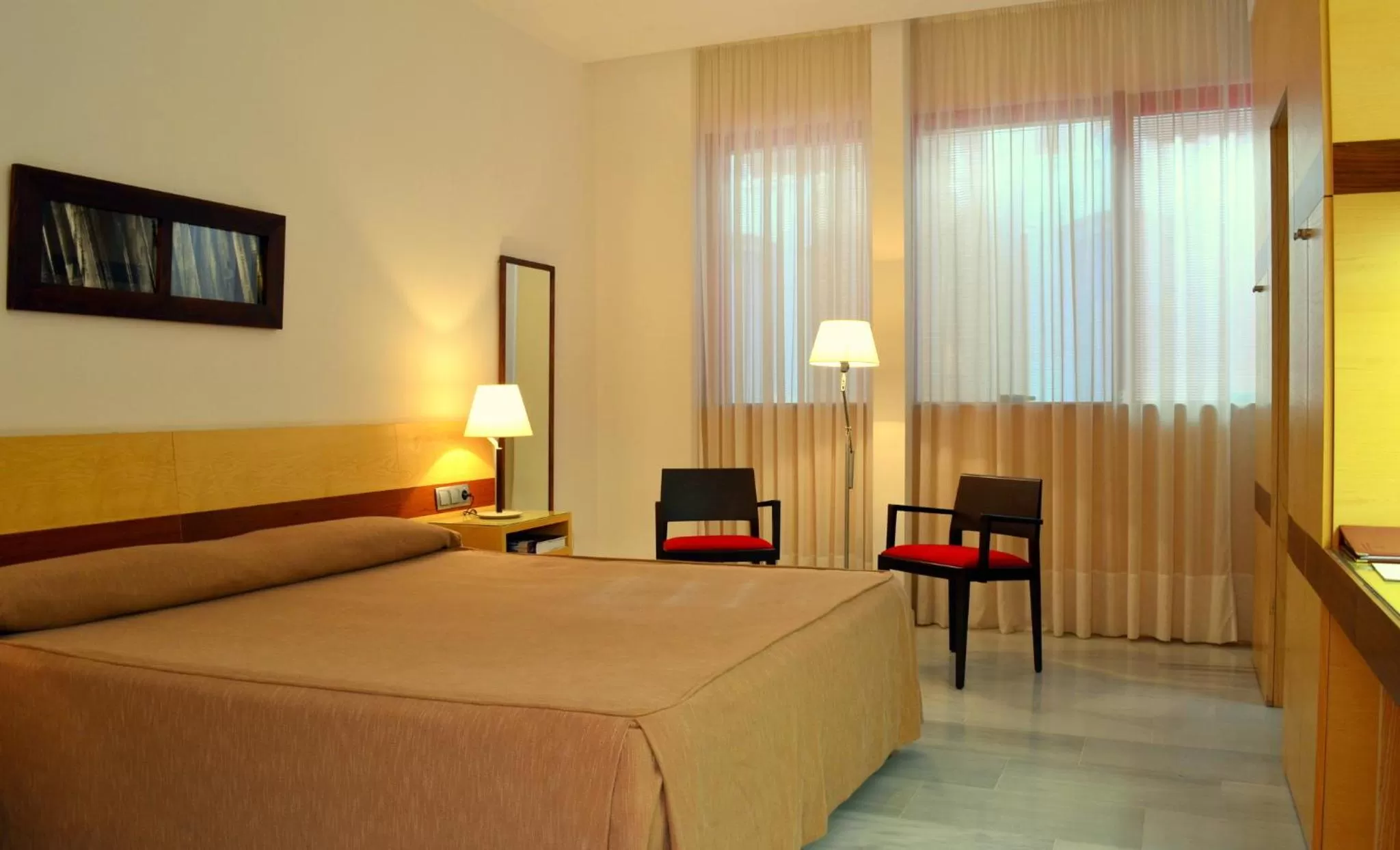 Bed in Hotel Mirador de Llerena