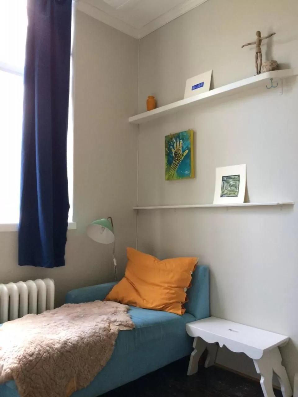 Seating area, Bed in Baggå Skola BnB & Café