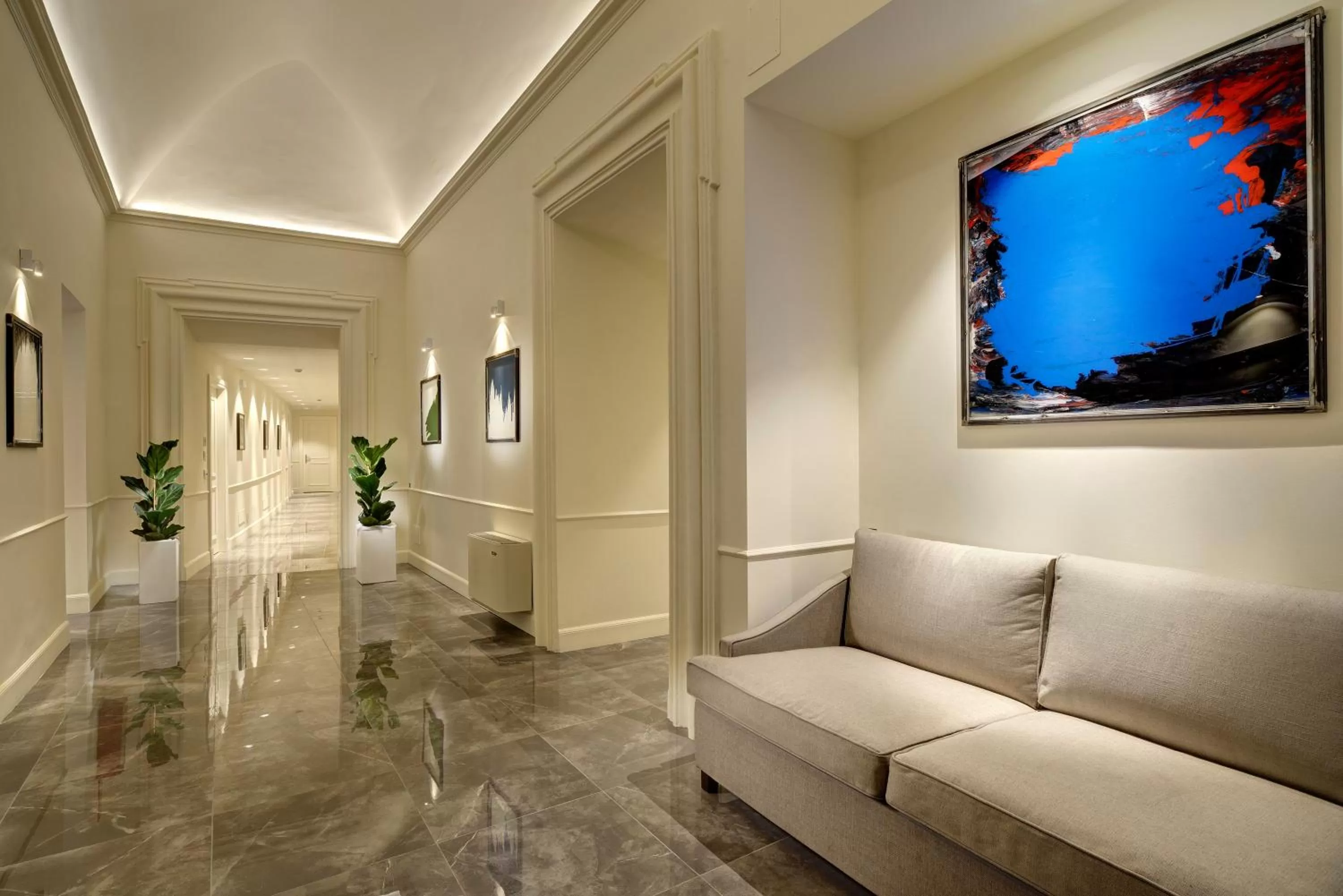 Seating area in Locanda della Posta, Boutique Hotel