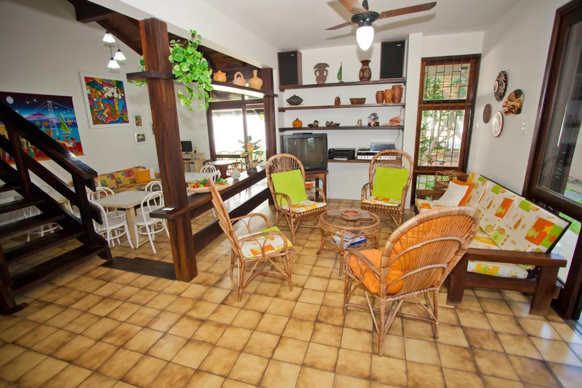 Day, Seating Area in Beach House Floripa