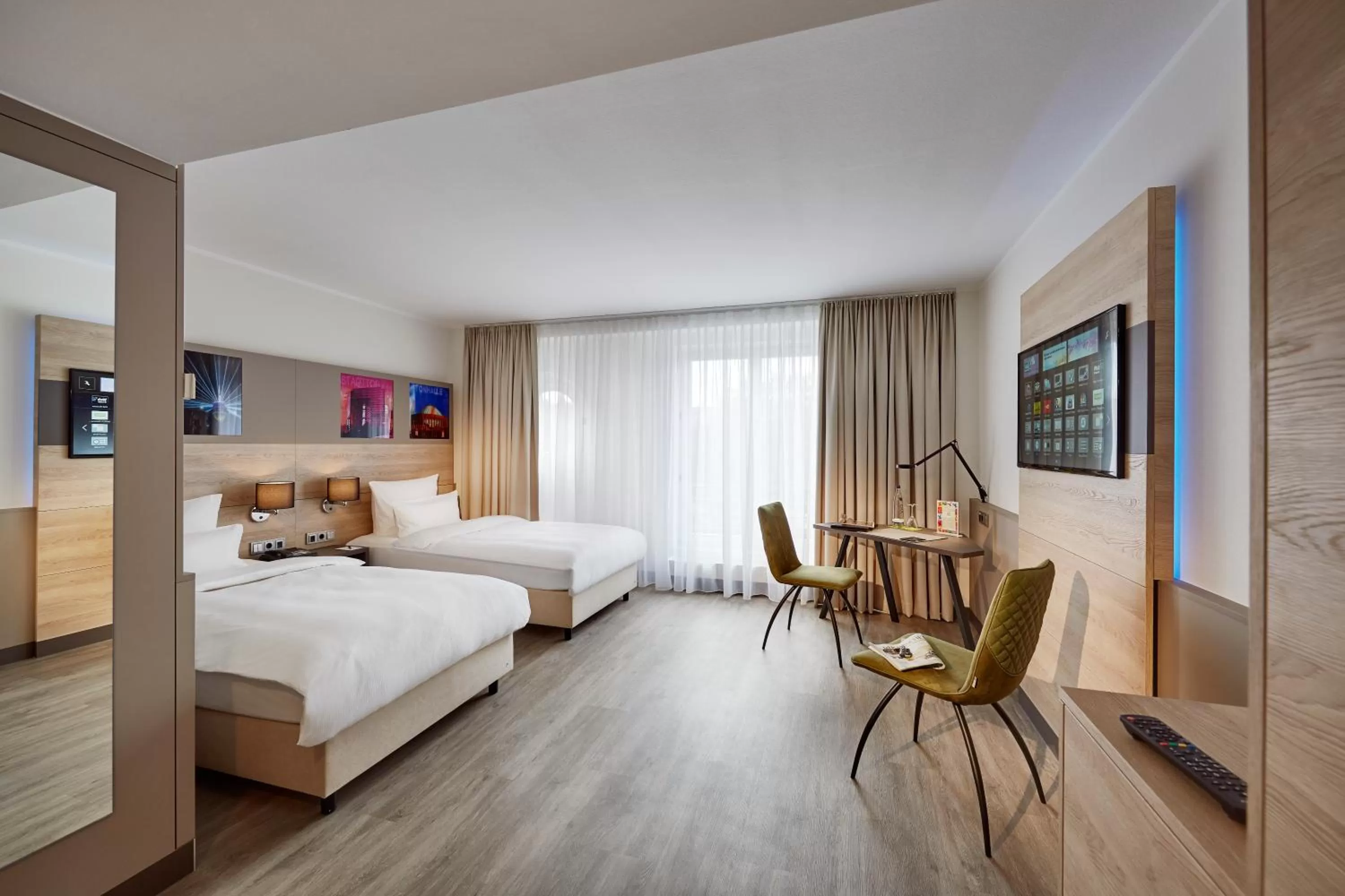 Photo of the whole room, Bed in Lindner Hotel Dusseldorf Airport, part of JdV by Hyatt