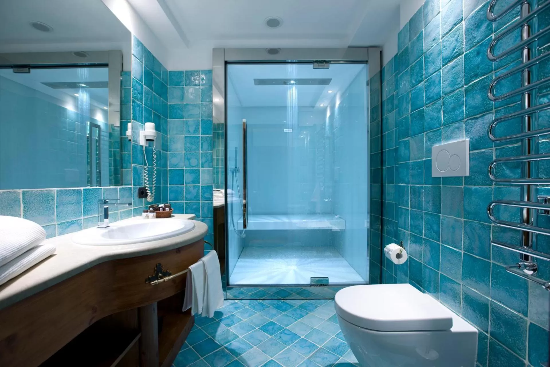 Steam room, Bathroom in Hotel Cortina