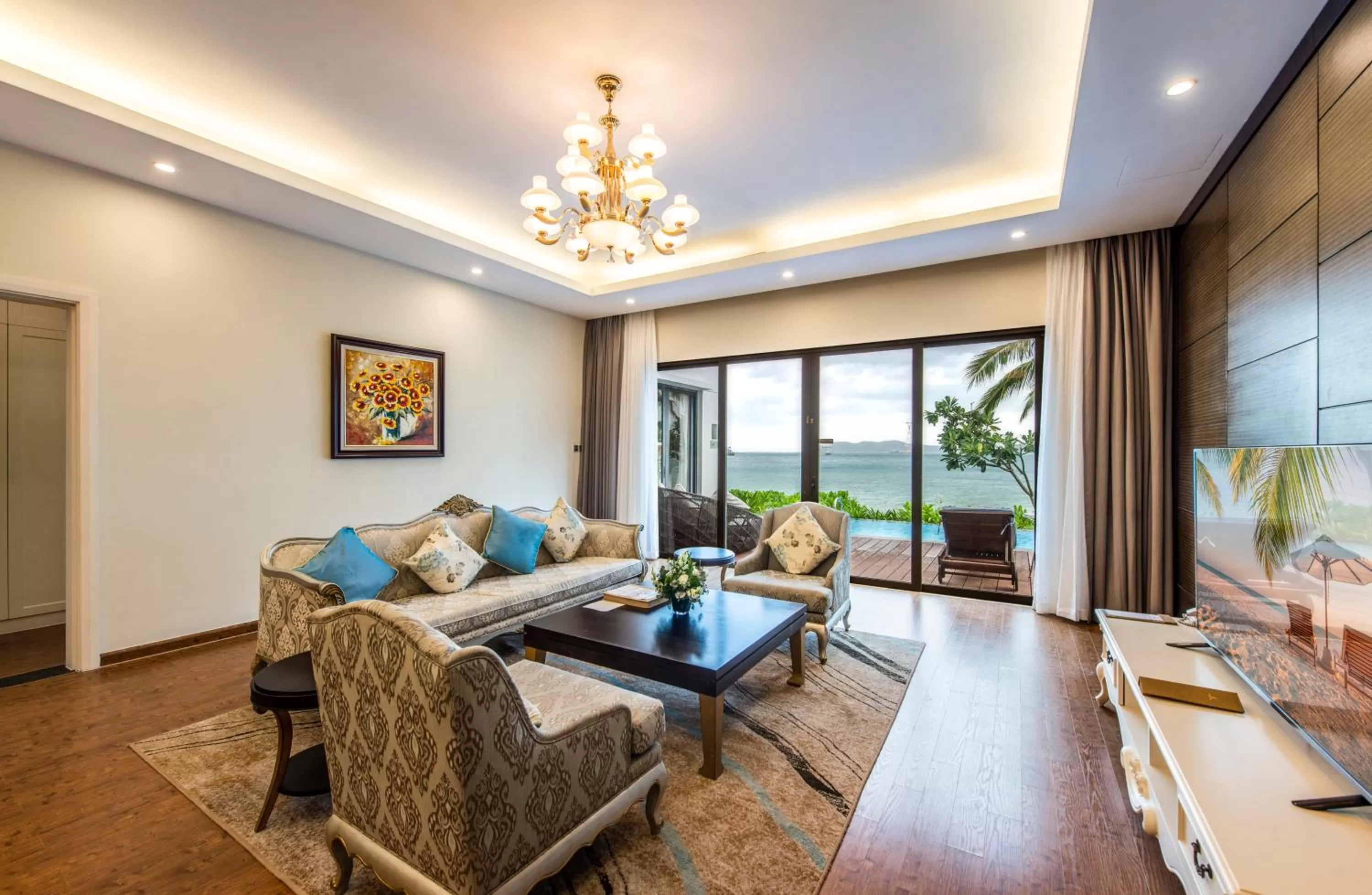Living room in Vinpearl Resort & Spa Nha Trang Bay