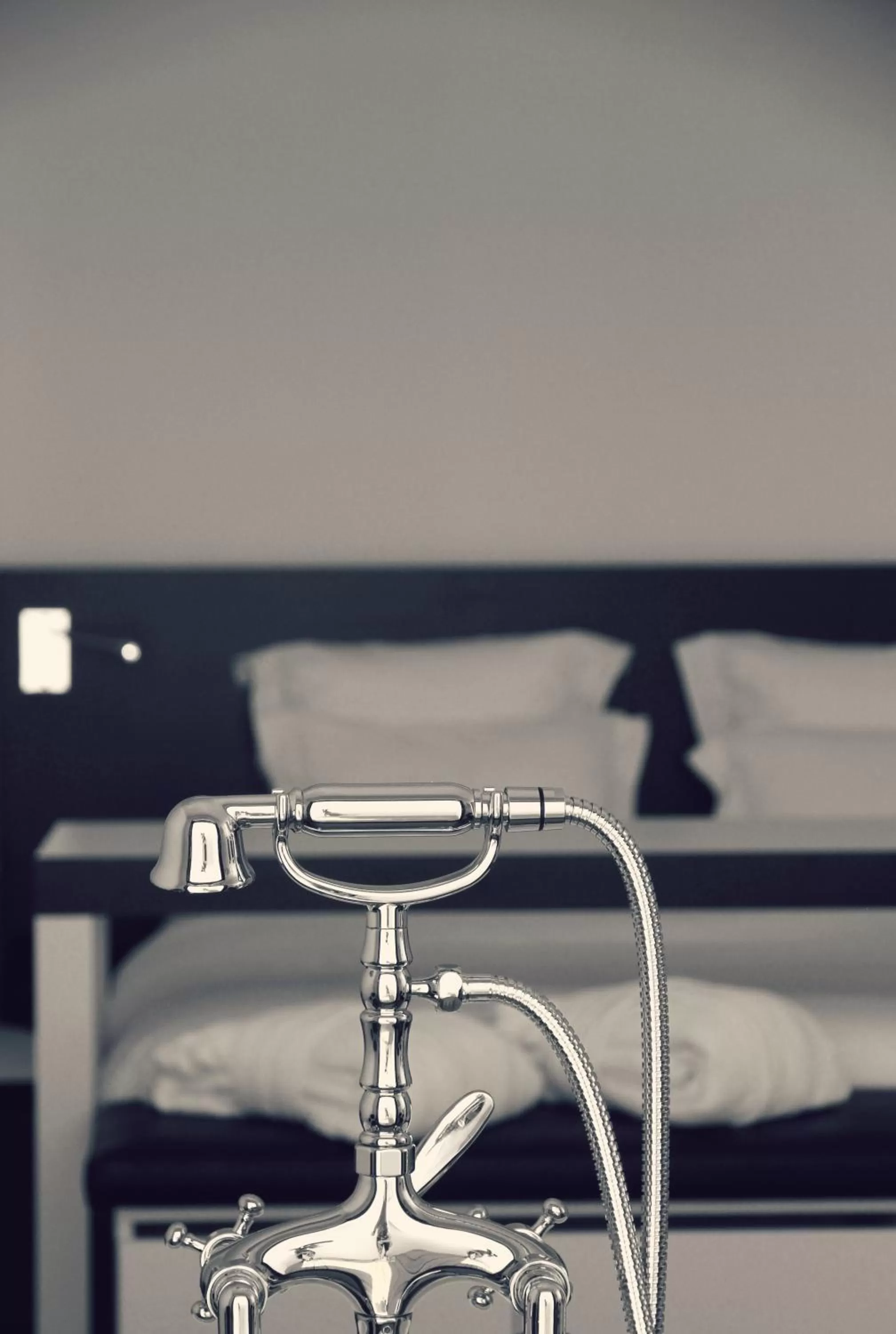 Decorative detail, Bed in Le Grand Hotel de la Plage