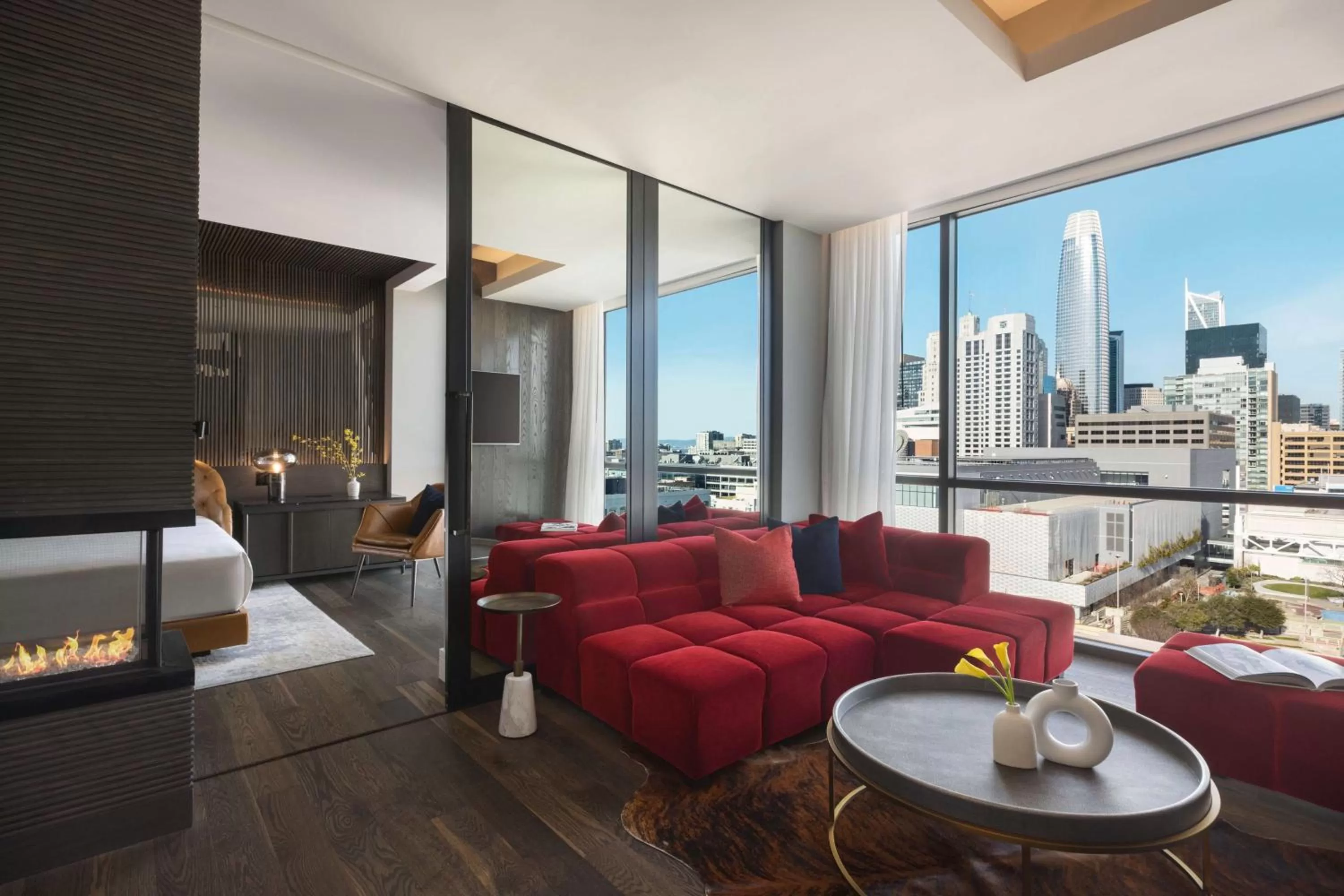 Living room in Canopy by Hilton San Francisco SoMa