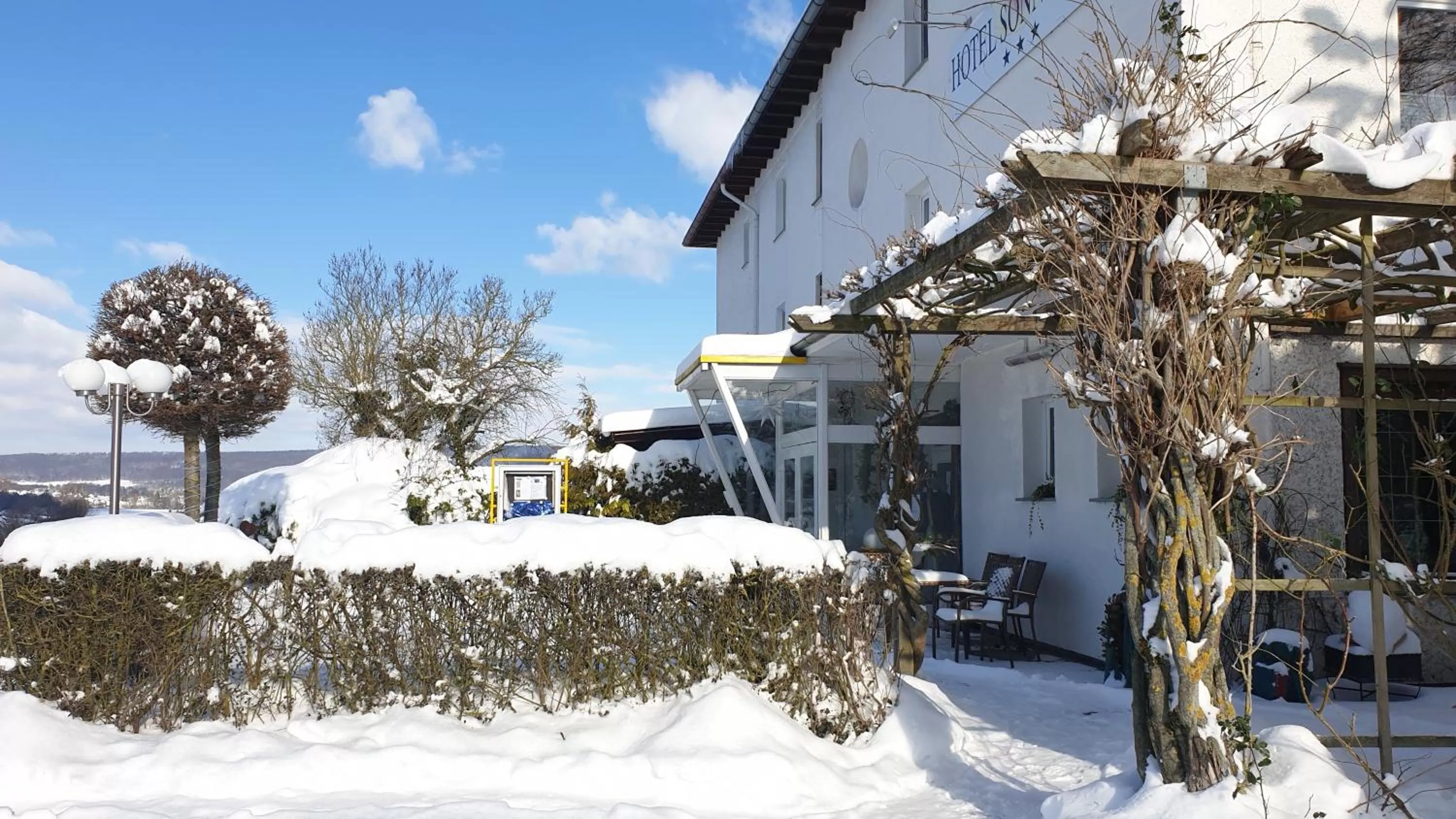 Property building, Winter in Sonnenhof