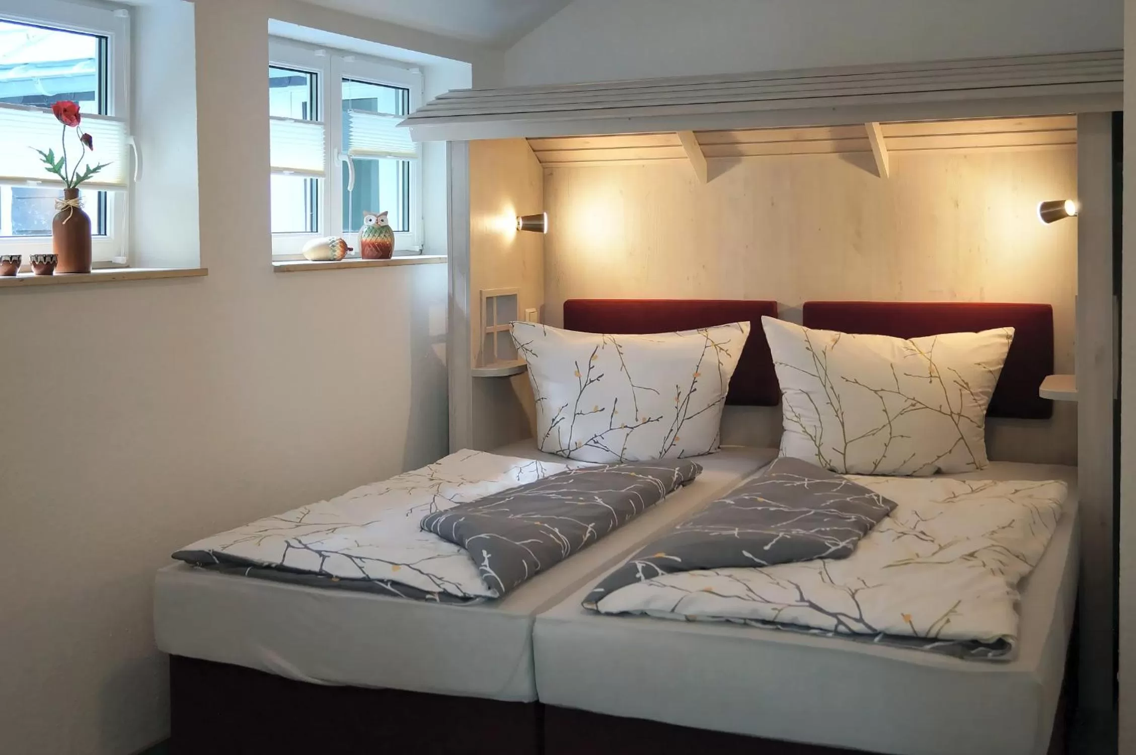 Bed in Erzgebirgshotel Misnia Bärenfels