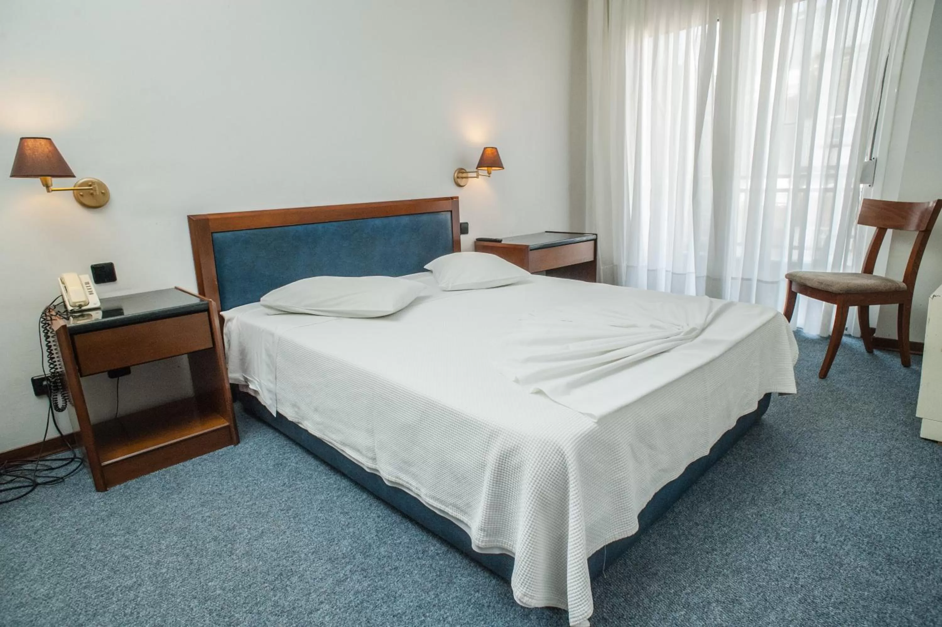 Bedroom, Bed in Hotel Aigli