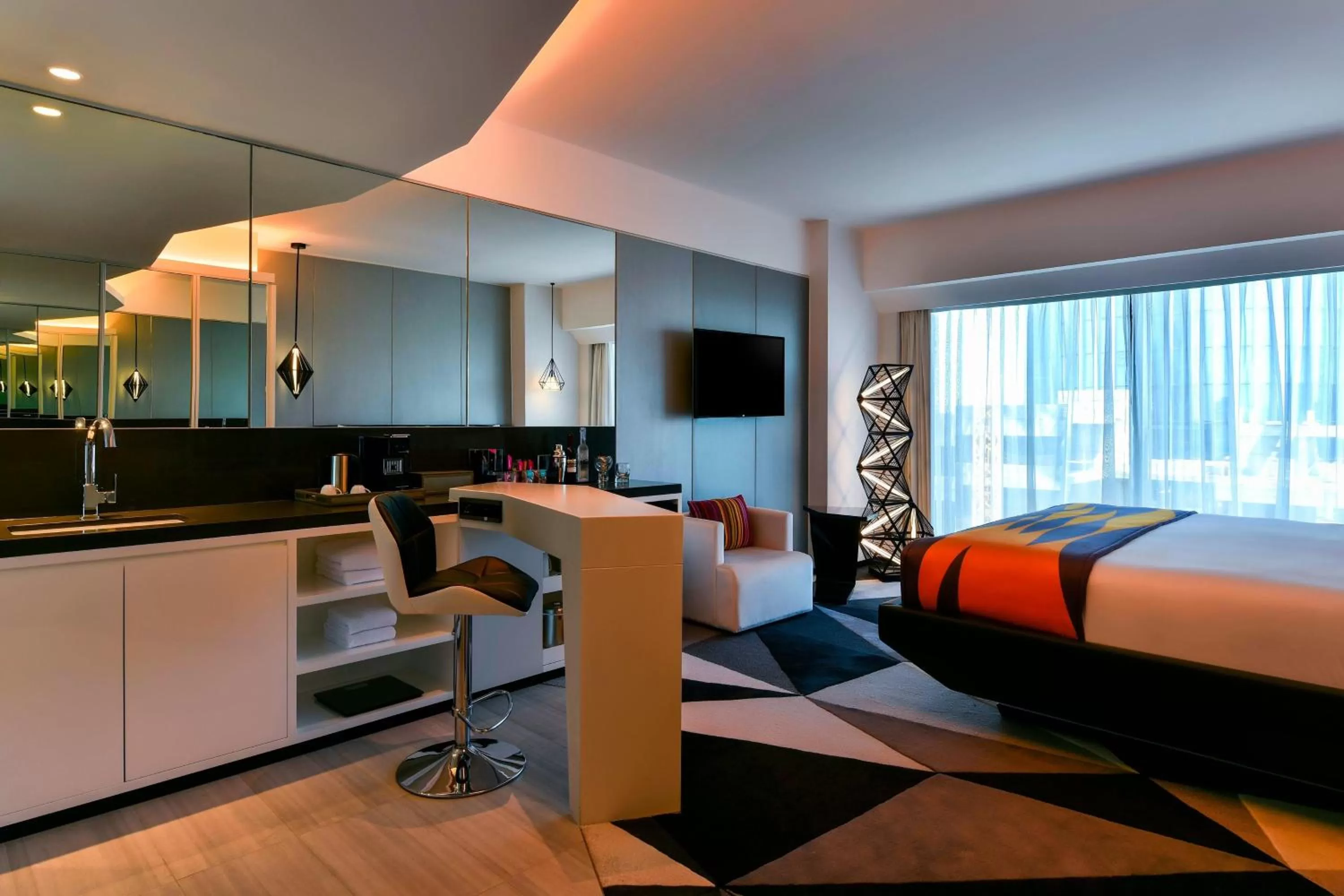 Photo of the whole room, Bed in W Amman Hotel