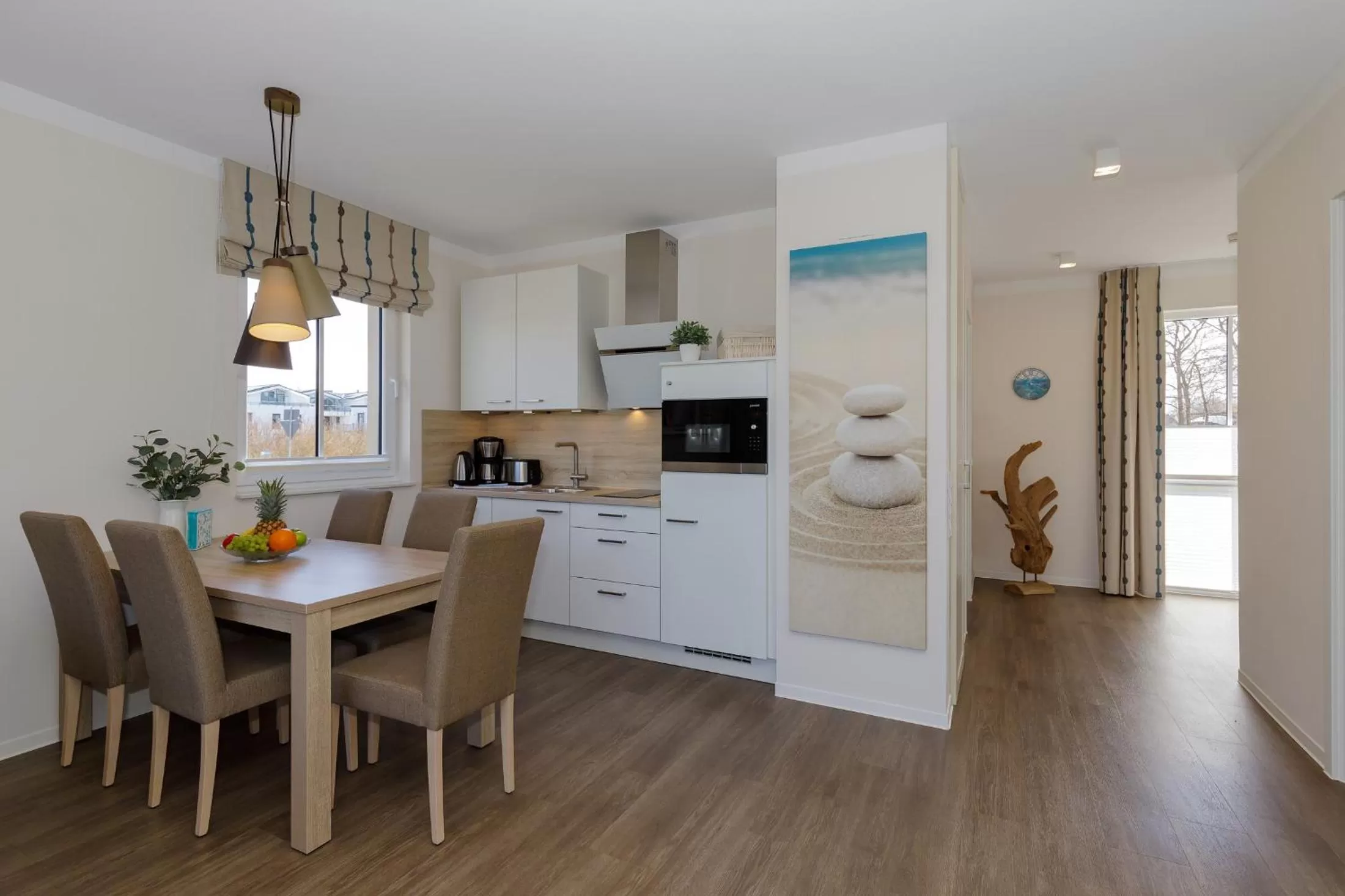 Kitchen or kitchenette in Aparthotel Waterkant Suites - Fewos am Meer mit SPA