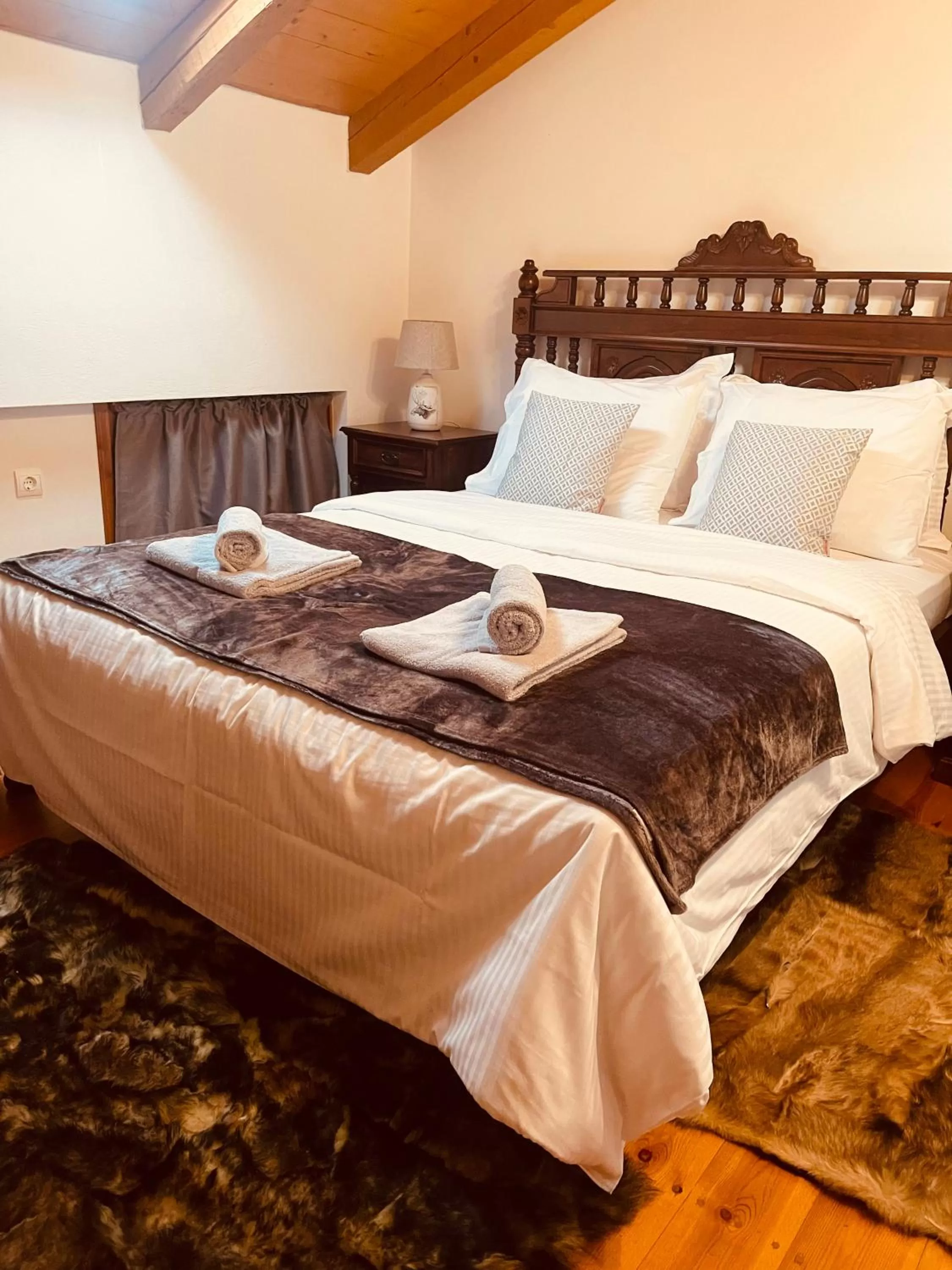 Bedroom, Bed in Parnassos Snow Hill Chalet