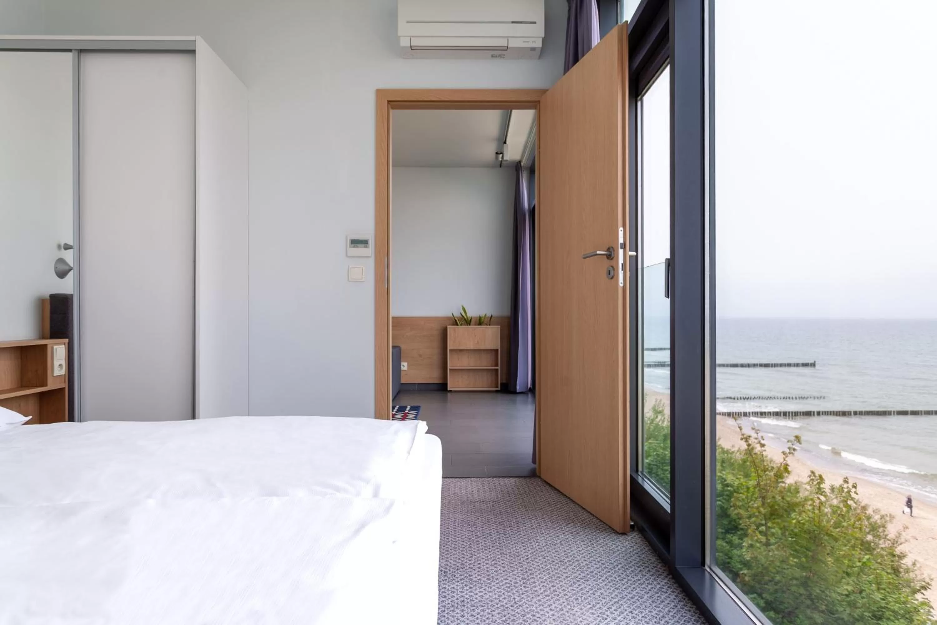 View (from property/room), Bed in Boulevard Ustronie Morskie by Zdrojowa