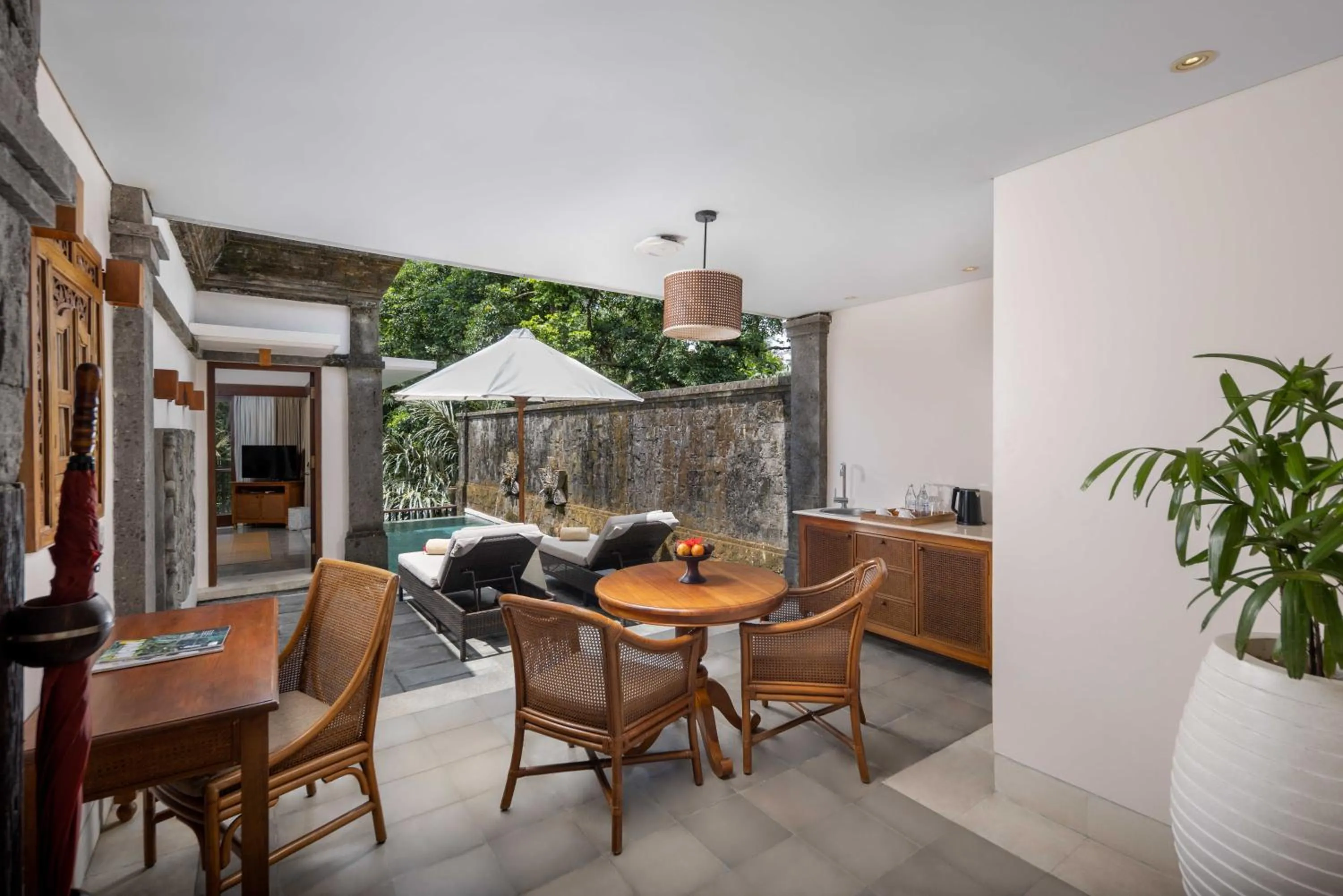 Living room in Visesa Ubud Resort