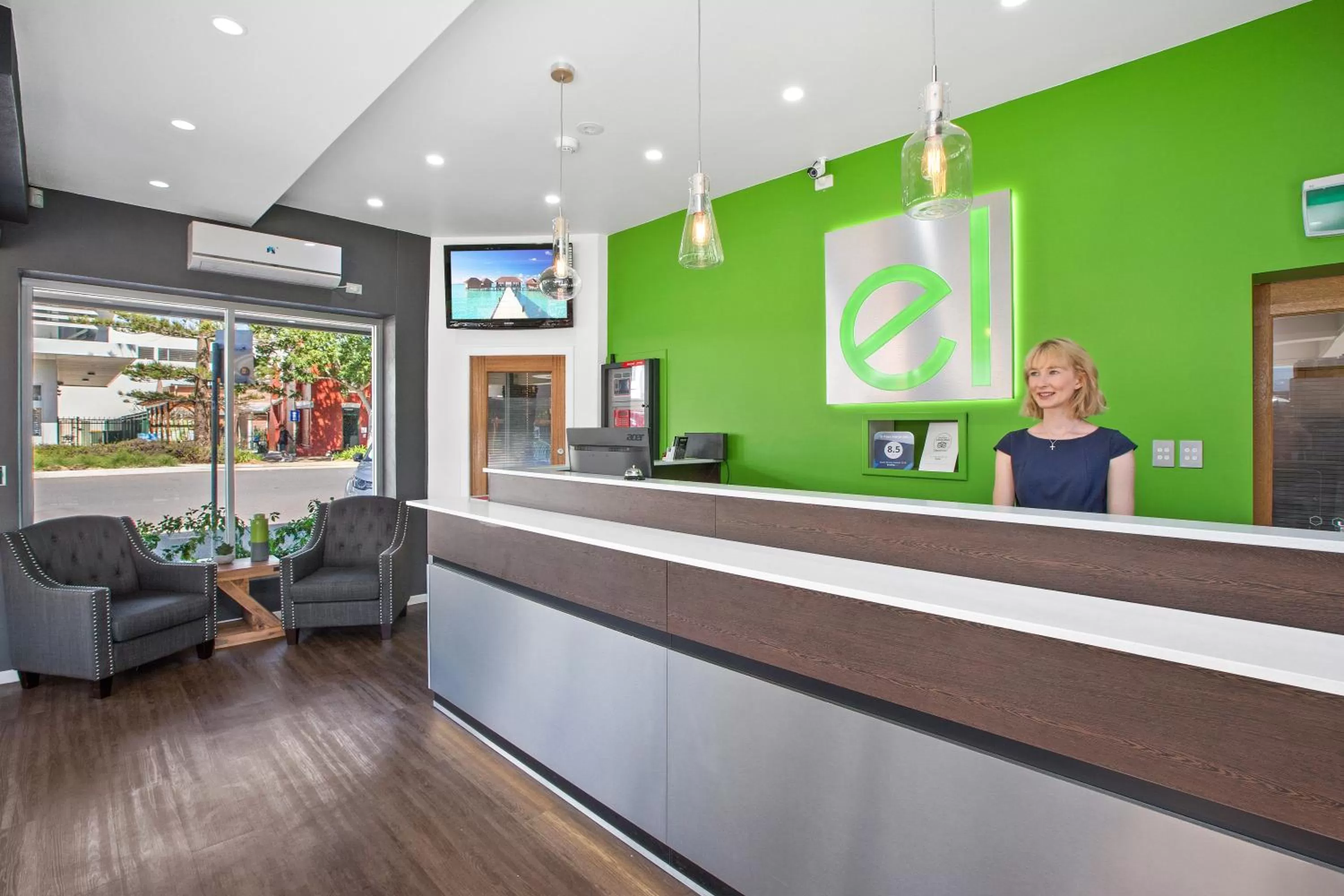 Lobby or reception in El Motor Inn