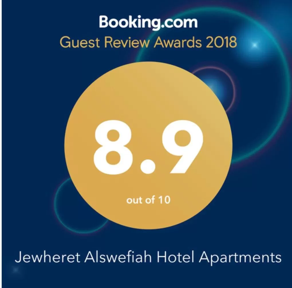 Certificate/Award in Jawharet Alswefiah Hotel Suites